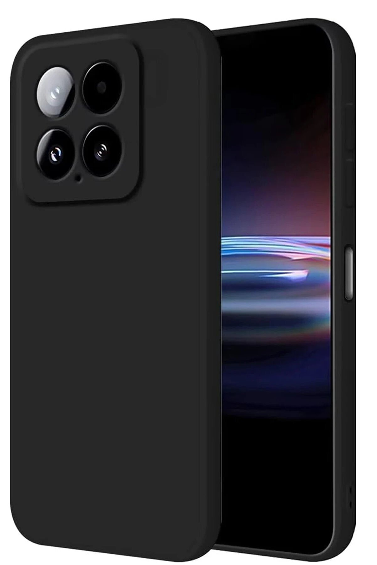 CepteToptan Xiaomi Mi 14T Pro Kılıf Nano i&ccedil;i Kadife Silikon - Siyah - DROPX6705-2319