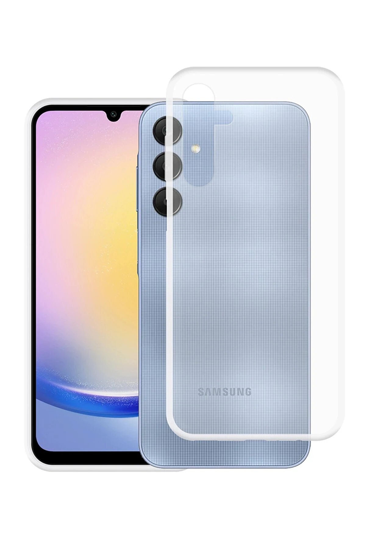 CepteToptan Samsung Galaxy A25 5G Kılıf L&uuml;x Şeffaf Silikon - DROPX8502-8760