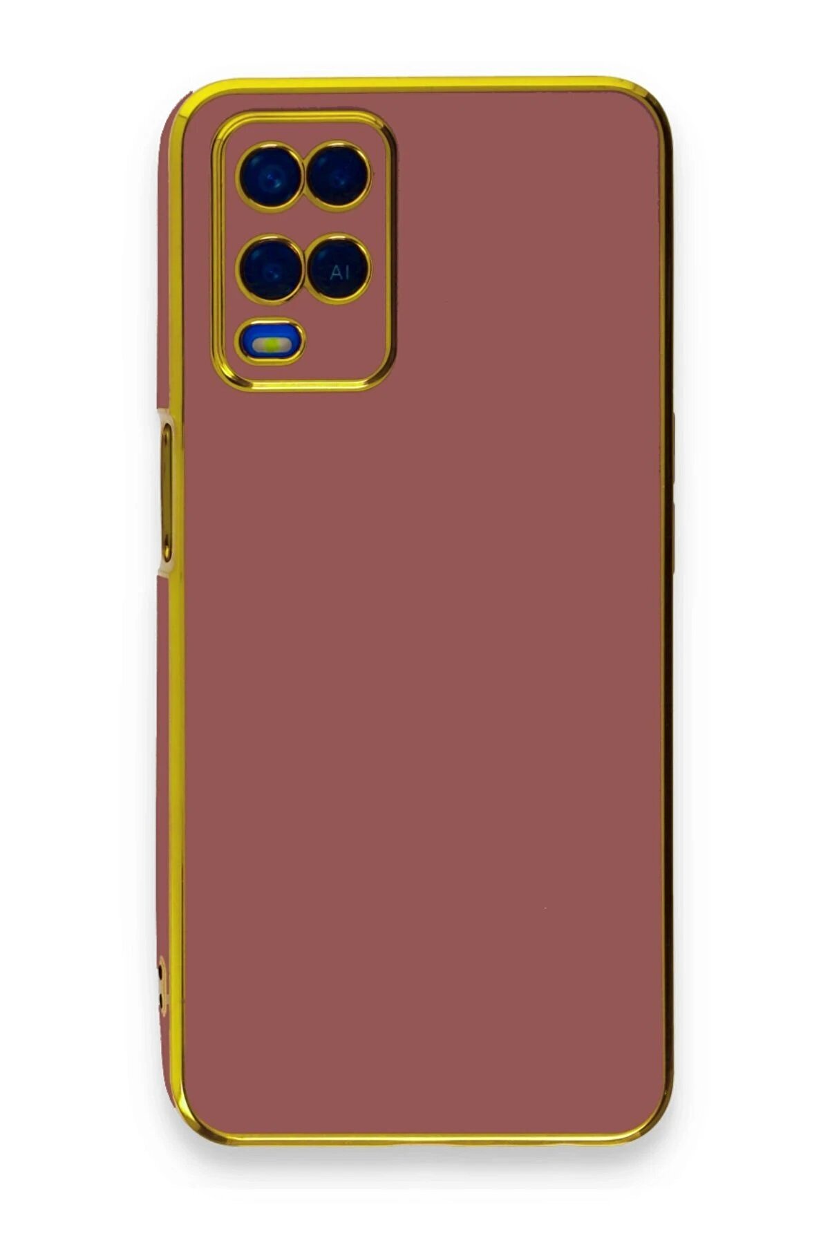 CepteToptan Oppo A54 4G Kılıf Volet Silikon - Kırmızı - DROPX8810-1316