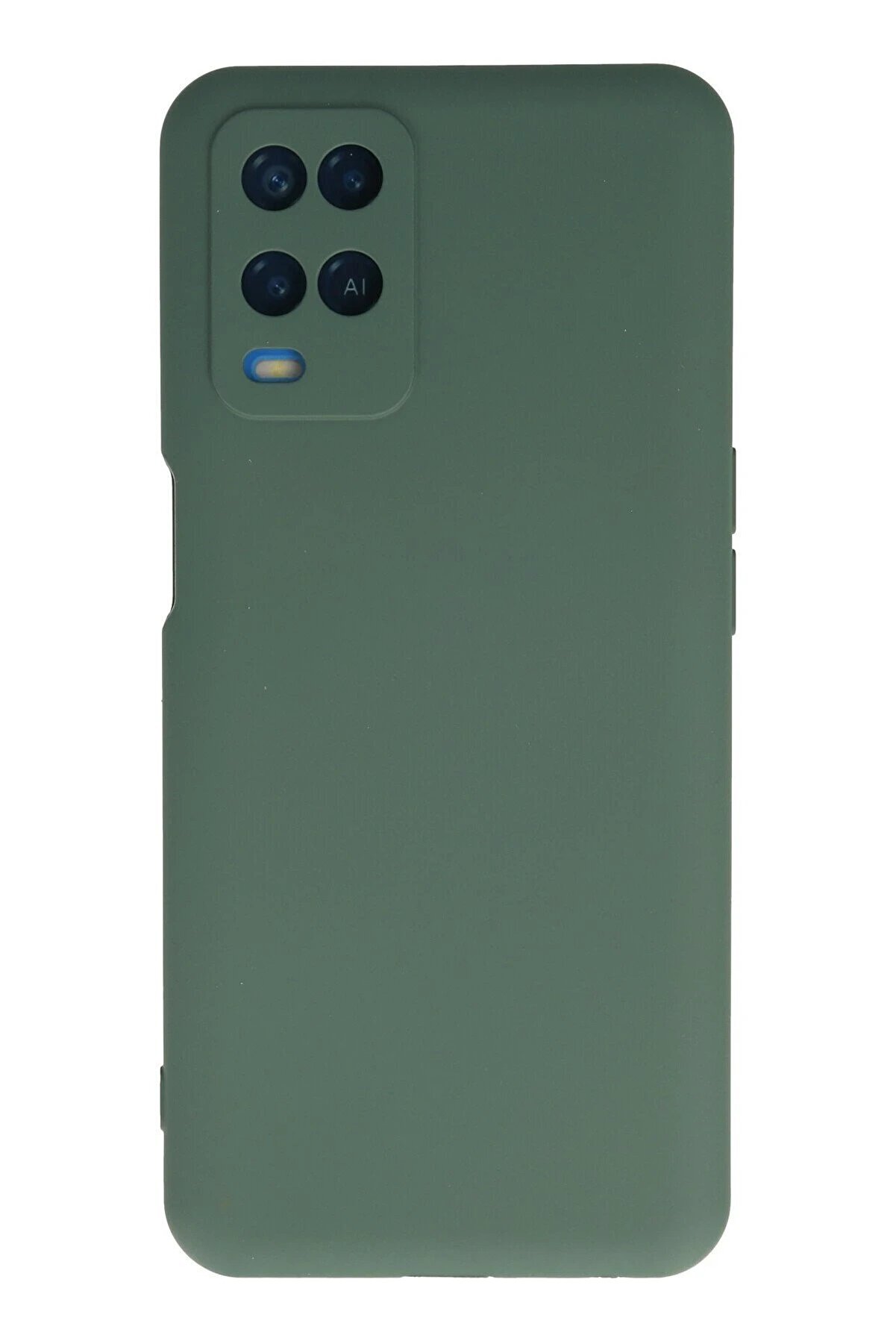 CepteToptan Oppo A54 4G Kılıf Nano içi Kadife Silikon - Koyu Yeşil - DROPX1385-7416