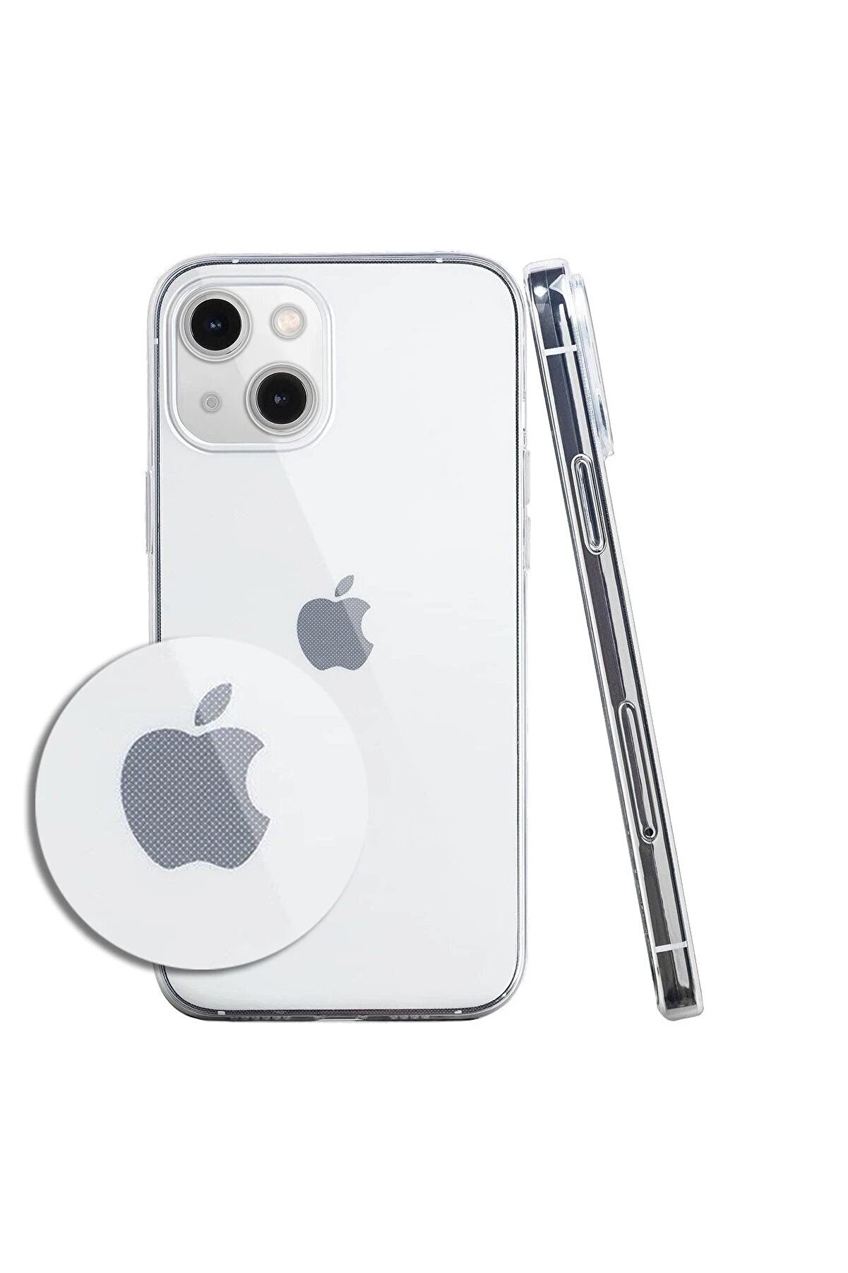 CepteToptan iPhone 13 Kılıf L&uuml;x Şeffaf Silikon - DROPX5961-4699