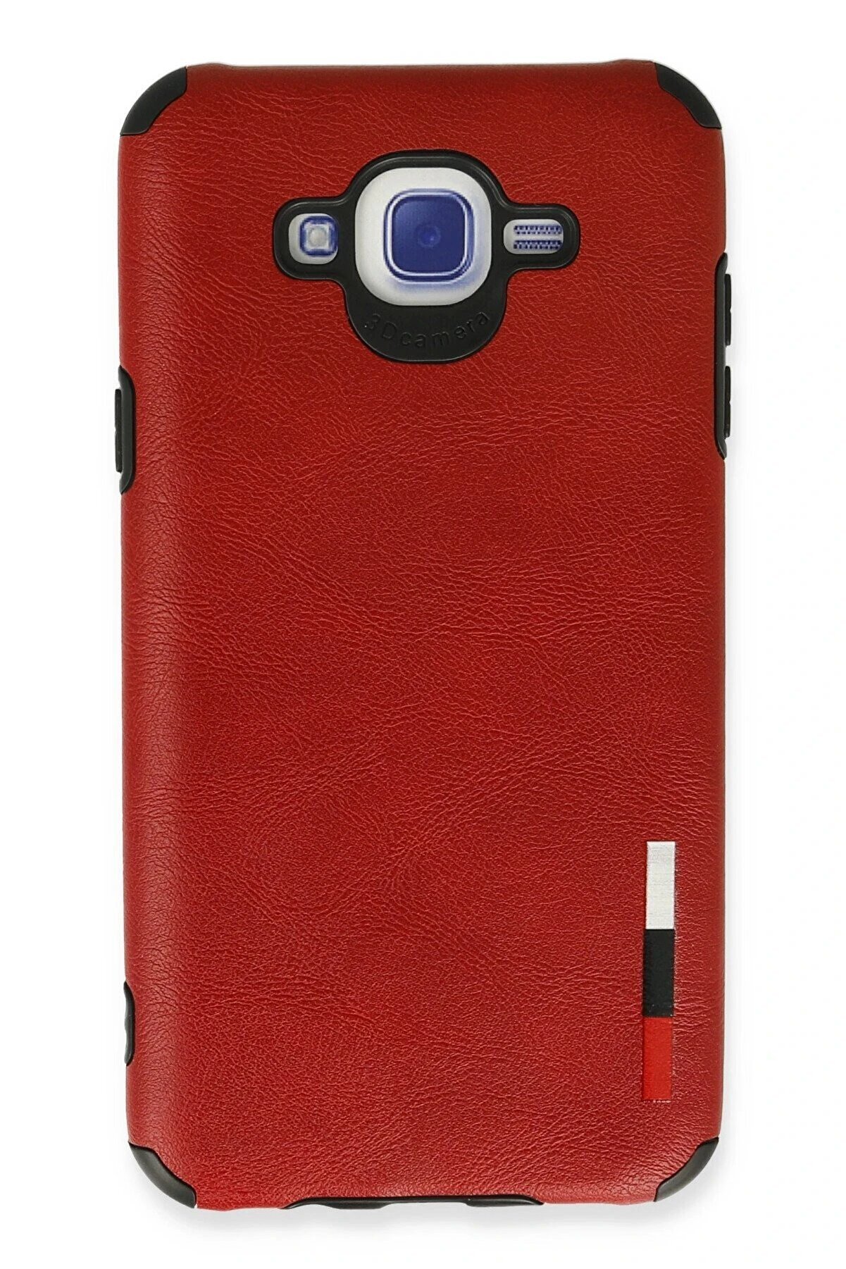 CepteToptan Samsung Galaxy J7 Kılıf Loop Deri Silikon - Kırmızı - DROPX7501-5354