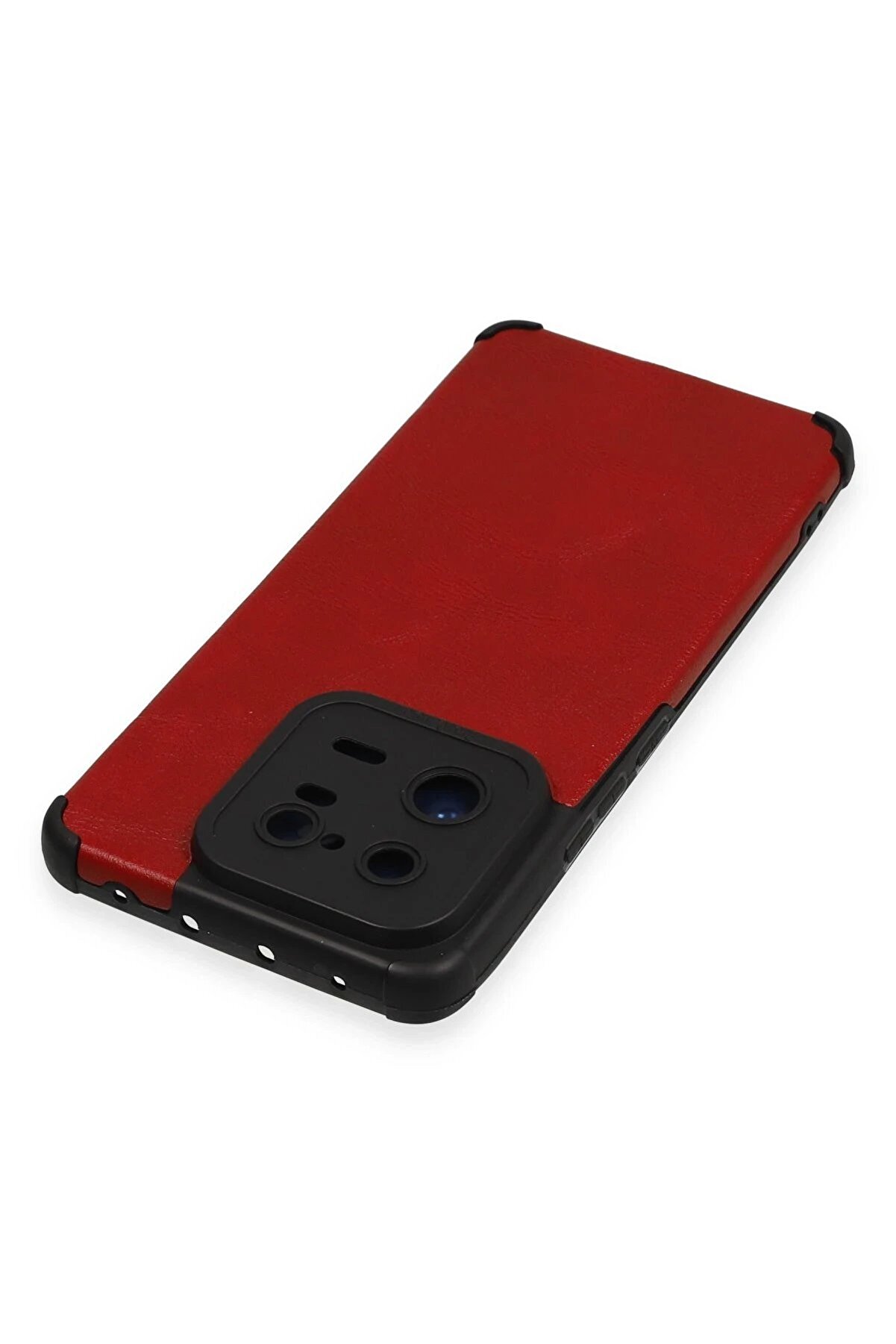Xi̇aomi̇ Mi̇ 13 Pro Kılıf Loop Deri̇ Si̇li̇kon - Kırmızı - Dropx8283-9563