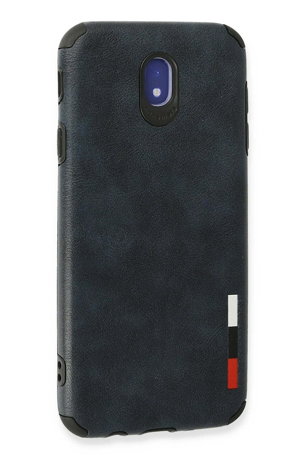 Samsung Galaxy J7 Pro / J730 Kılıf Loop Deri̇ Si̇li̇kon - Laci̇vert - Dropx7129-7912