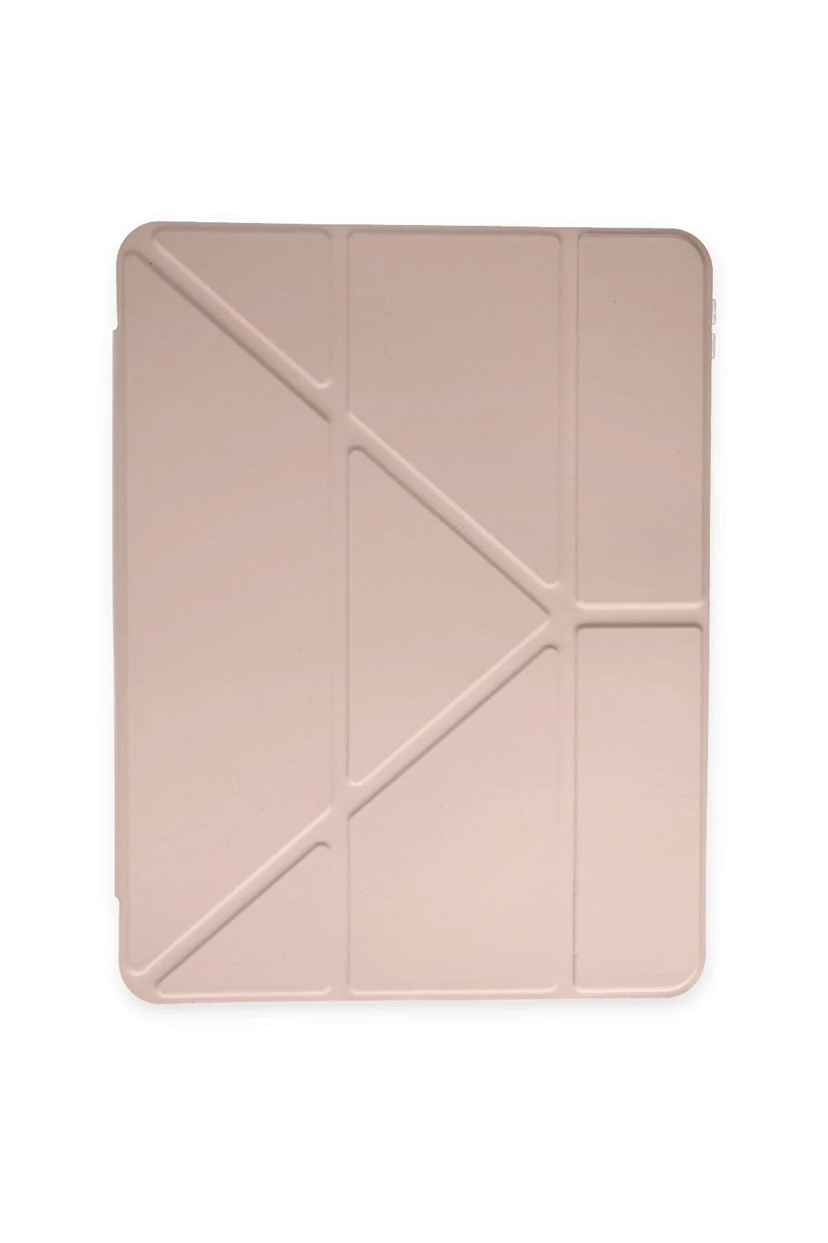 İpad 10.2 (8.Nesi̇l) Kılıf Kalemli̇kli̇ Hugo Tablet Kılıfı - Rose Gold - Dropx8154-6306