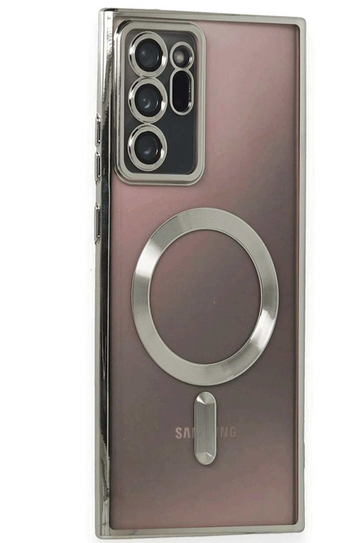 CepteToptan Samsung Galaxy Note 20 Ultra Kılıf Kross Magneticsafe Kapak - Titan Gri - DROPX3873-8033