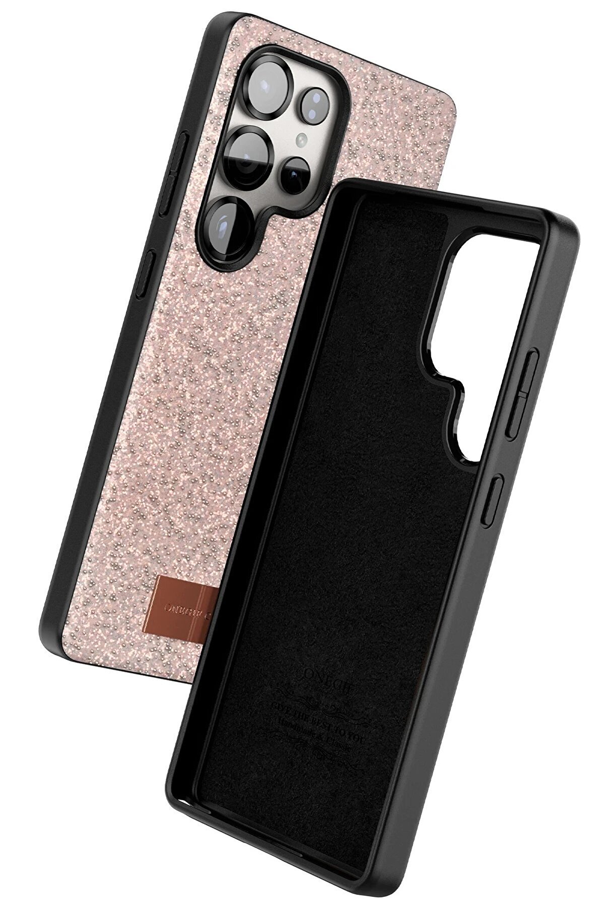 Samsung Galaxy S25 Ultra Bri̇ght Si̇mli̇ Kapak - Pembe - Dropx2161-4920