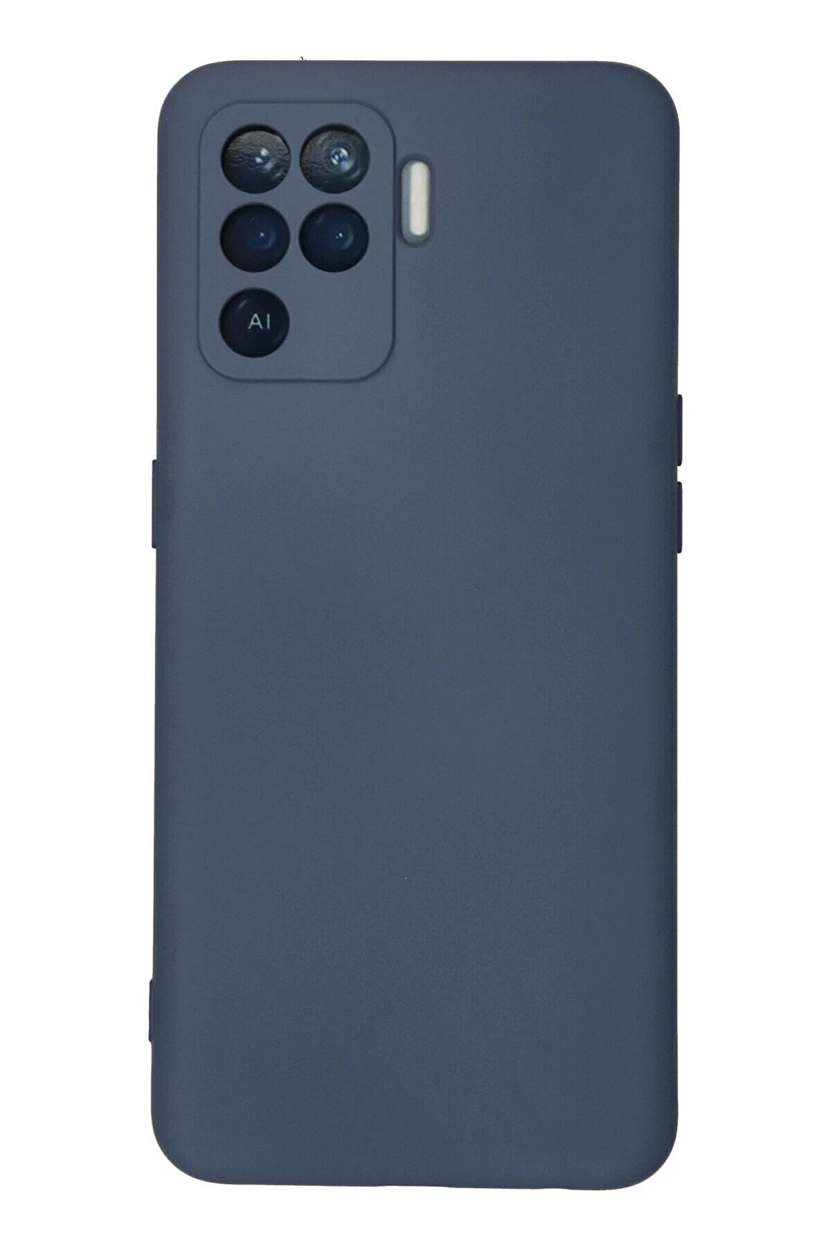 Oppo Reno 5 Li̇te Kılıf Nano İ&ccedil;i̇ Kadi̇fe Si̇li̇kon - Gri̇ - Dropx5806-3048