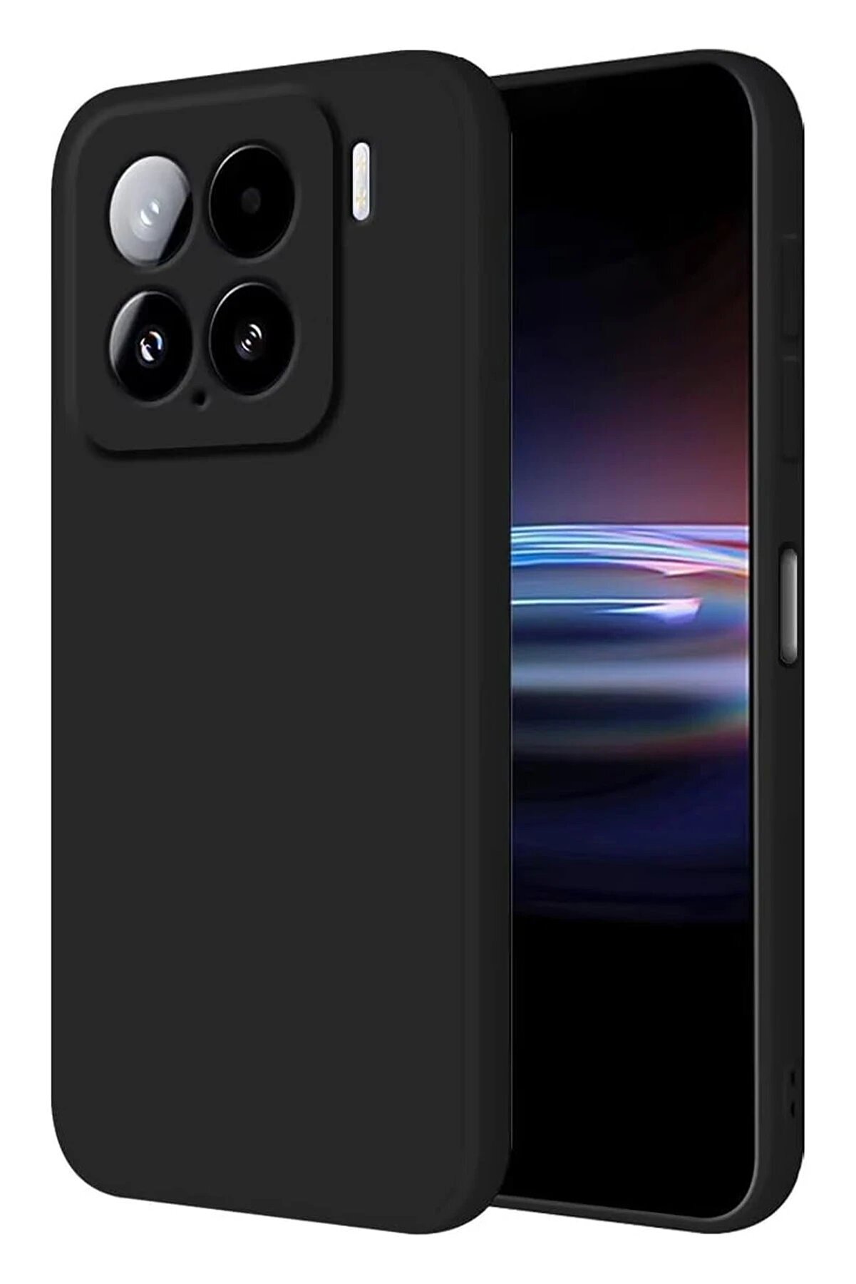 CepteToptan Xiaomi Mi 15 Kılıf Nano içi Kadife Silikon - Siyah - DROPX8631-1875