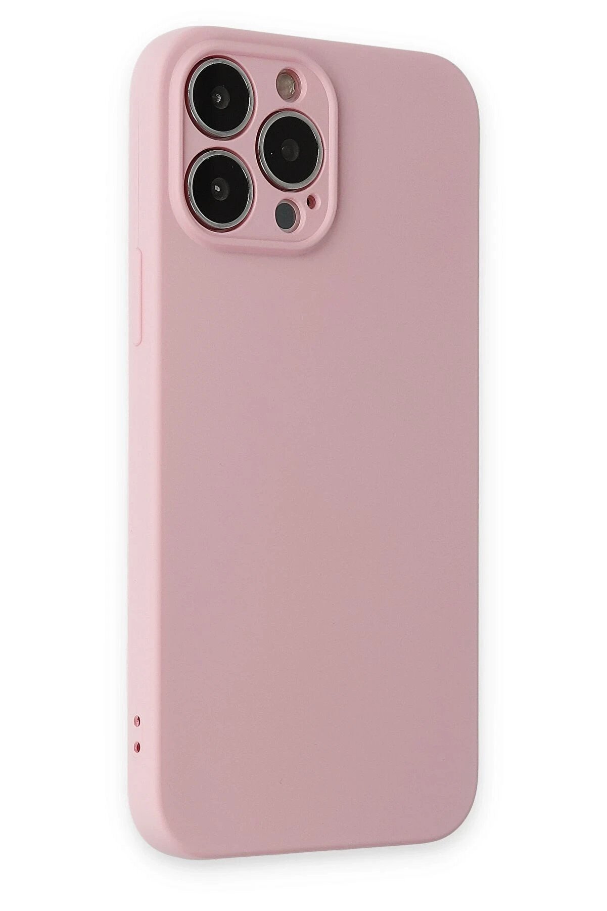 İphone 13 Pro Kılıf Nano İçi̇ Kadi̇fe Si̇li̇kon - Pembe - Dropx9505-6508