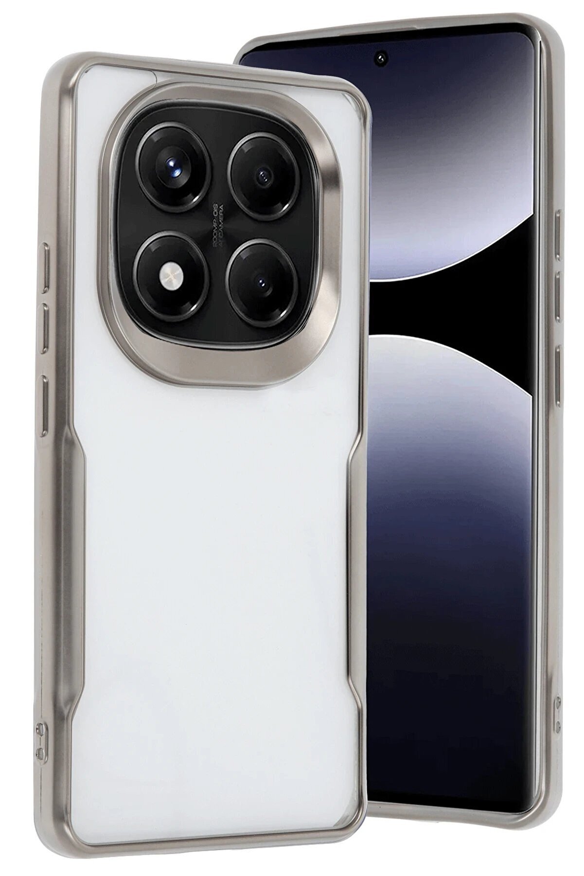 CepteToptan Xiaomi Redmi Note 14 Pro Plus Kılıf Boyi Silikon Kapak - Titan Gri - DROPX8283-2084