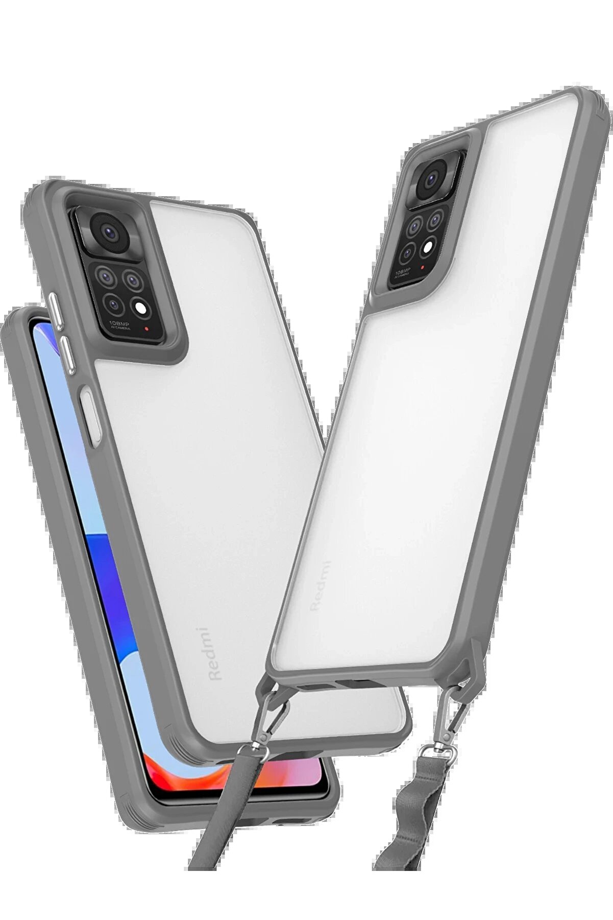 CepteToptan Xiaomi Redmi Note 11 Pro Kılıf Penta Silikon Kılıf - Titan Gri - DROPX7663-6148