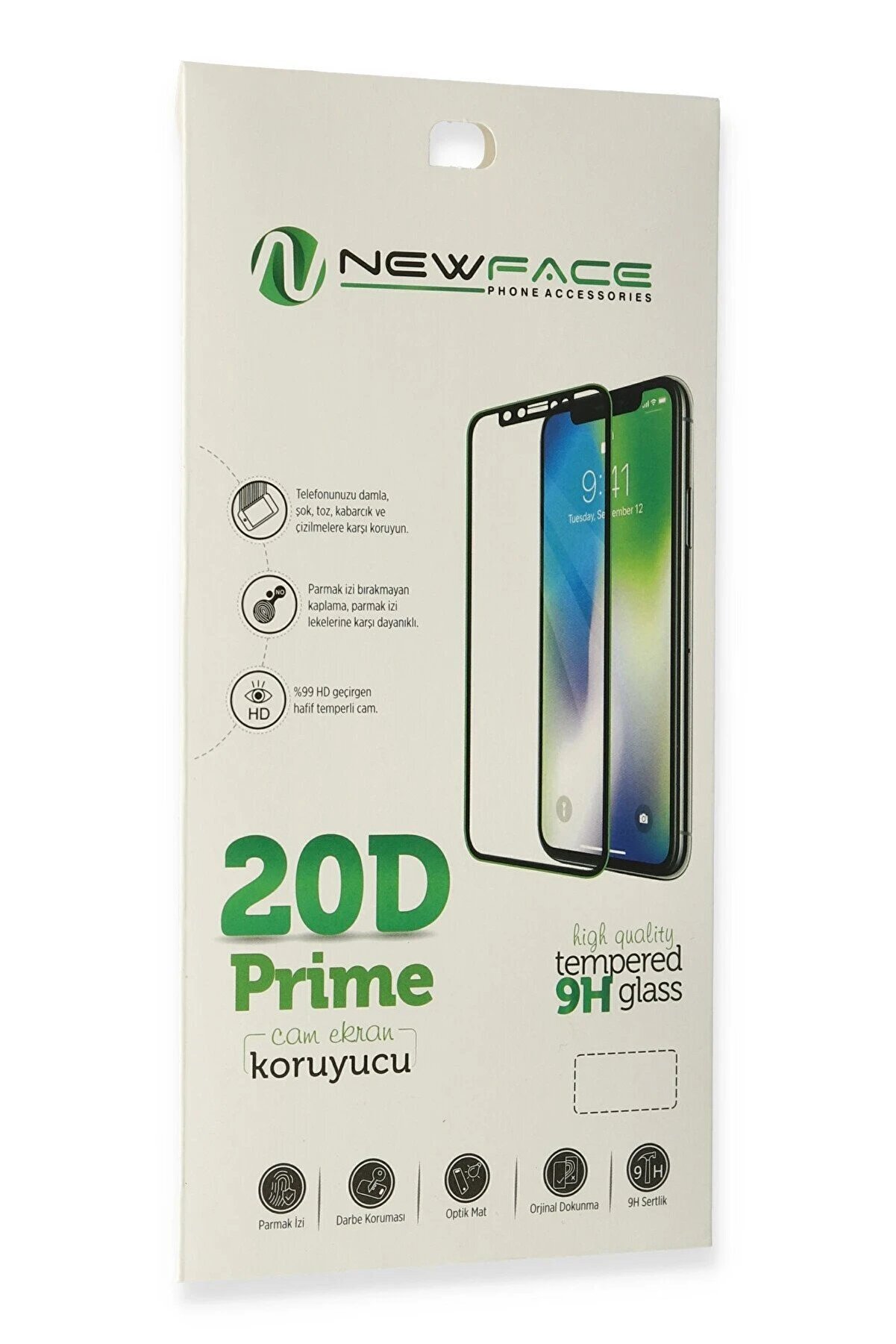 İphone 6 Plus 20D Premi̇um Cam Ekran Koruyucu - Beyaz - Dropx4983-3077