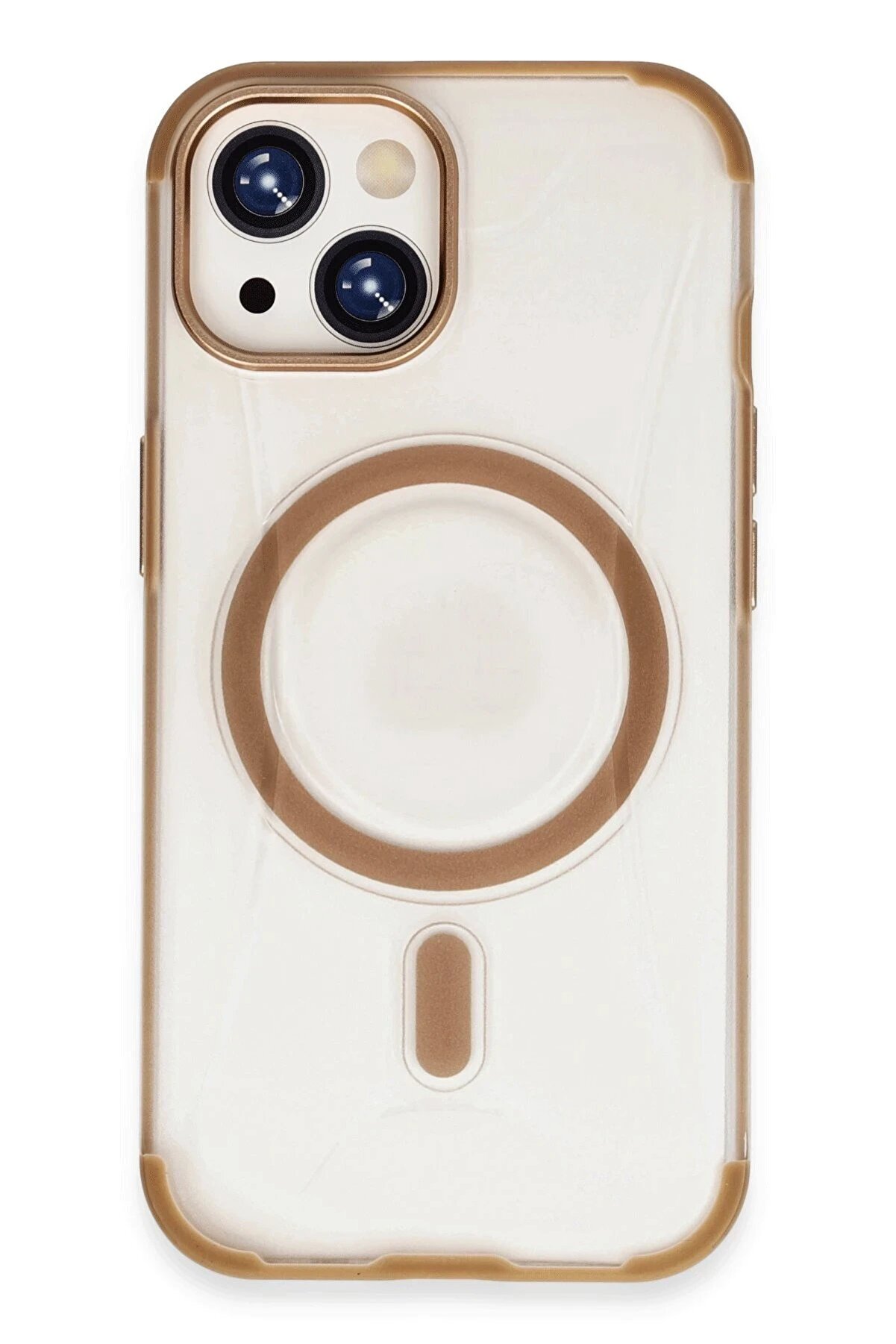 CepteToptan iPhone 15 Hilton Magsafe Kapak - Gold - DROPX6525-1762