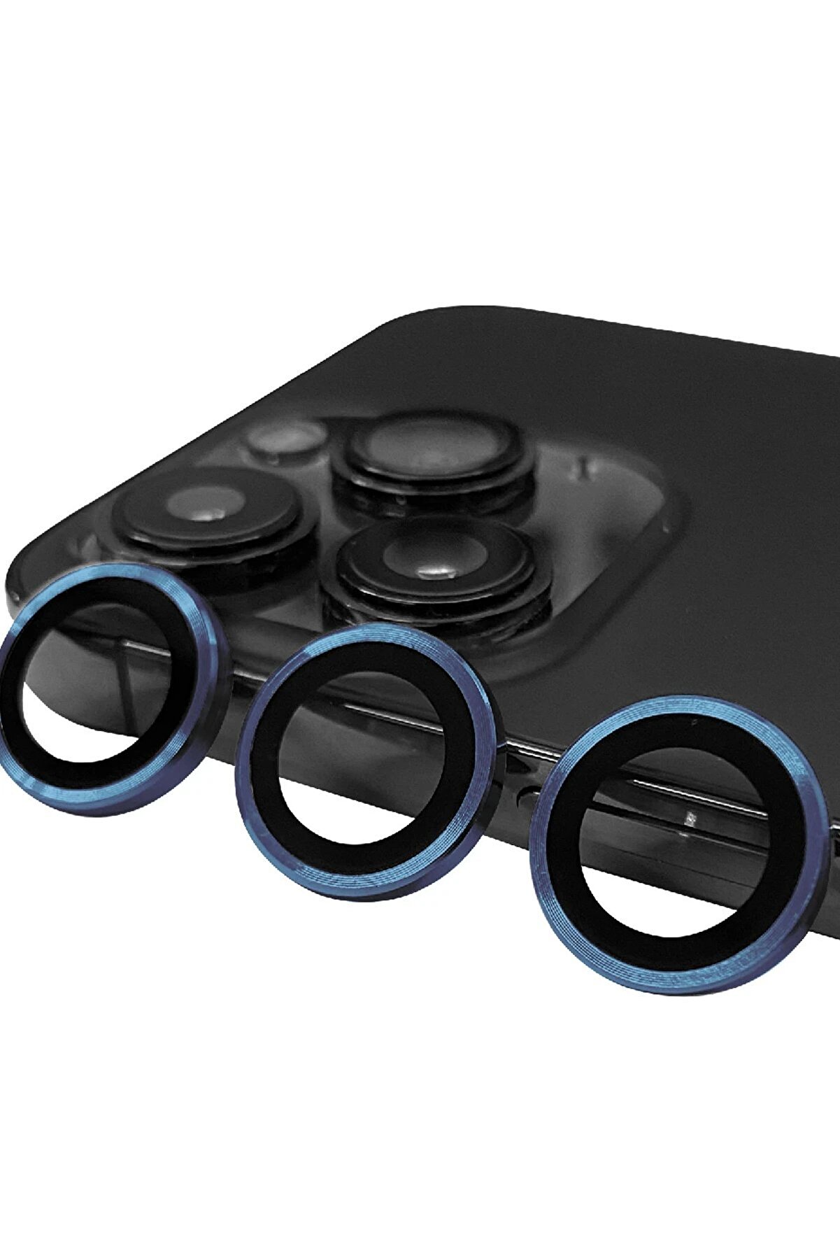 CepteToptan iPhone 15 Pro Max Raze Metal Kamera Lens - Lacivert - DROPX1933-1550