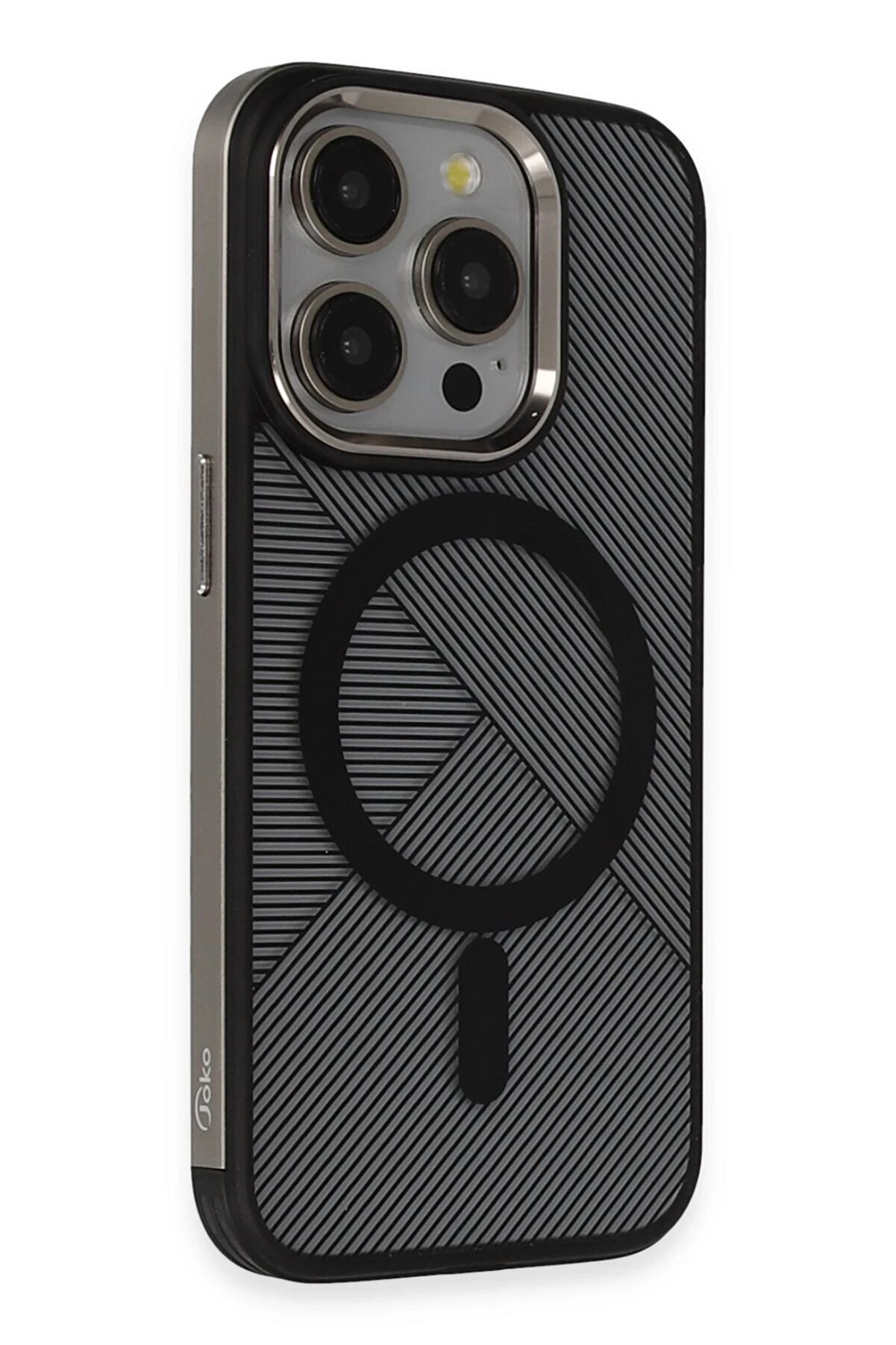 CepteToptan iPhone 14 Pro Vito Magsafe Kapak - Titan Gri - DROPX8976-8683