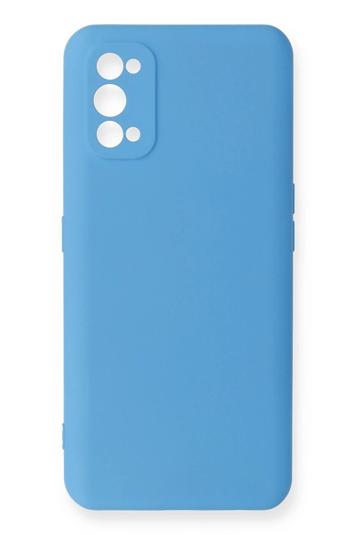 Realme 7 Pro Kılıf Nano İ&ccedil;i̇ Kadi̇fe Si̇li̇kon - Mavi̇ - Dropx8589-1619