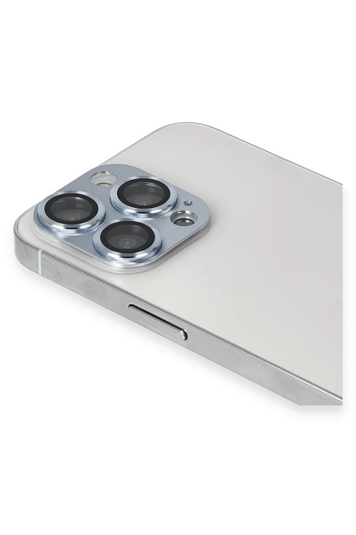 CepteToptan iPhone 13 Pro Max Pers Alüminyum Kamera Lens - Sierra Blue - DROPX1909-6054