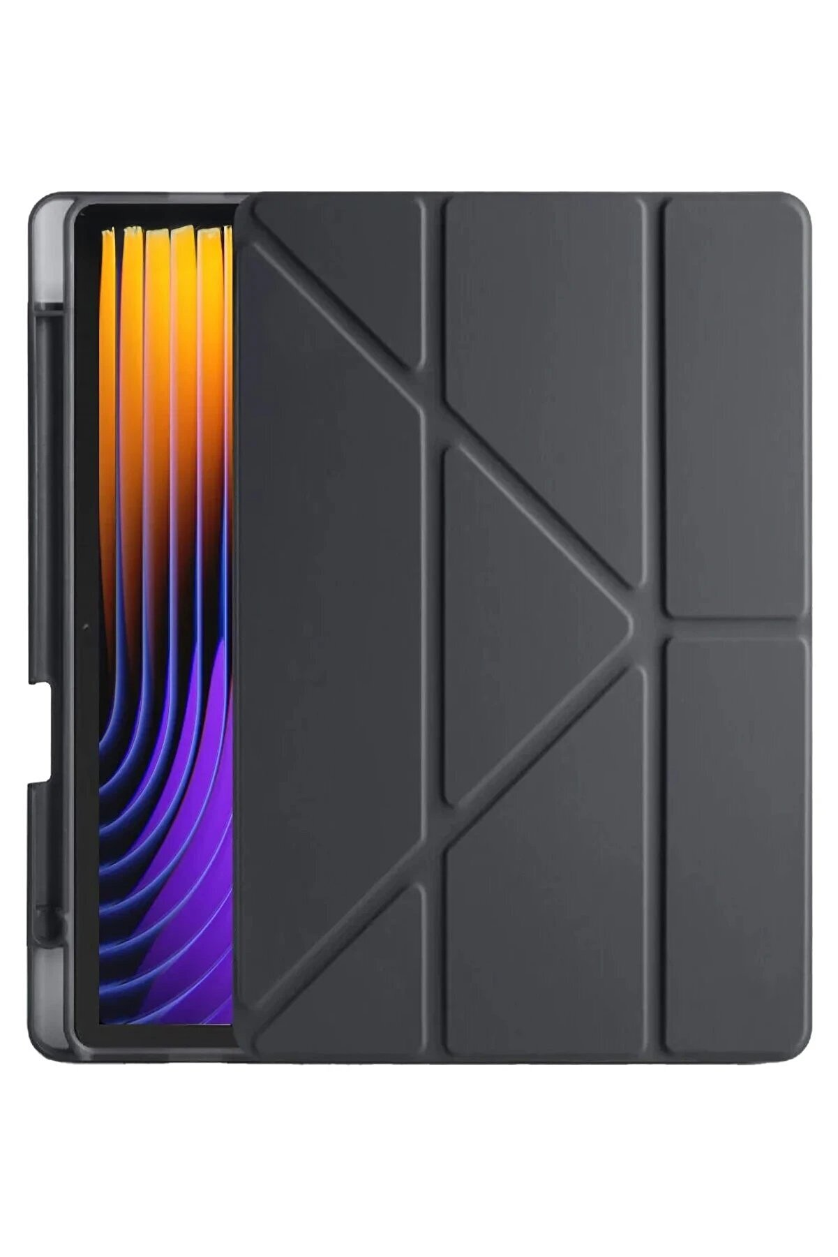 CepteToptan Xiaomi Pad 7 Pro Kılıf Kalemlikli Mars Tablet Kılıfı - Siyah - DROPX2629-9982