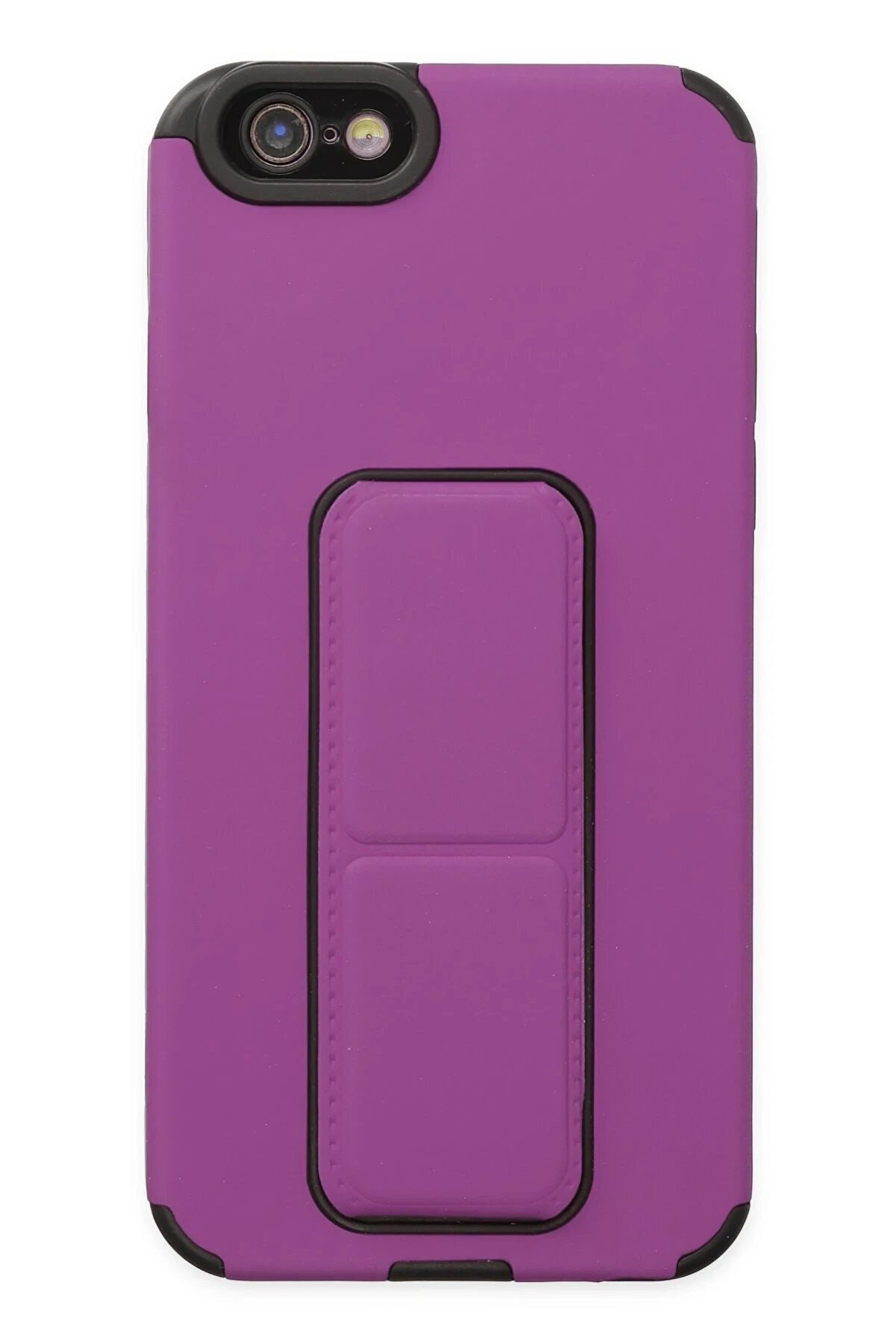 CepteToptan iPhone 6 Kılıf Mega Standlı Silikon - Mor - DROPX7341-3256