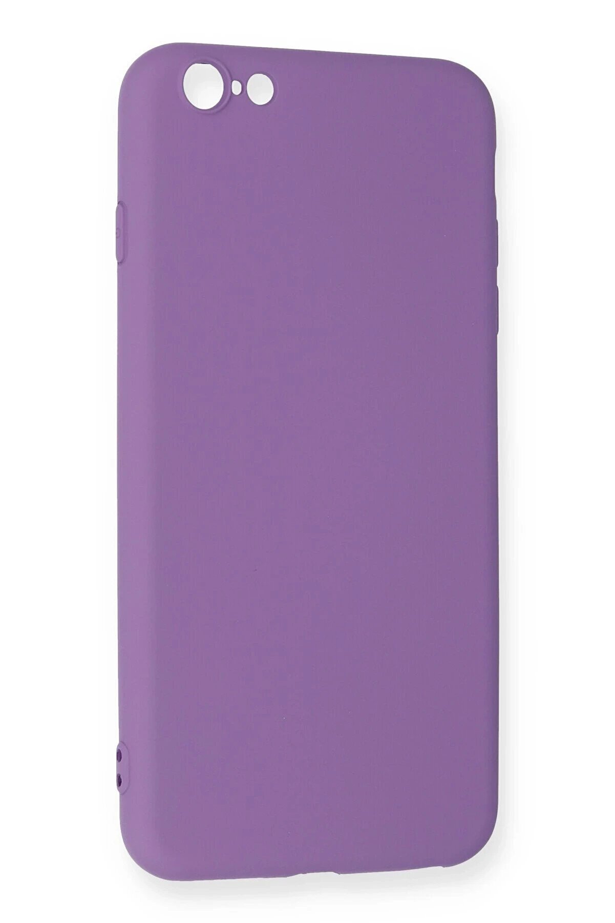 İphone 6 Plus Kılıf Nano İçi̇ Kadi̇fe Si̇li̇kon - Mor - Dropx7549-4915