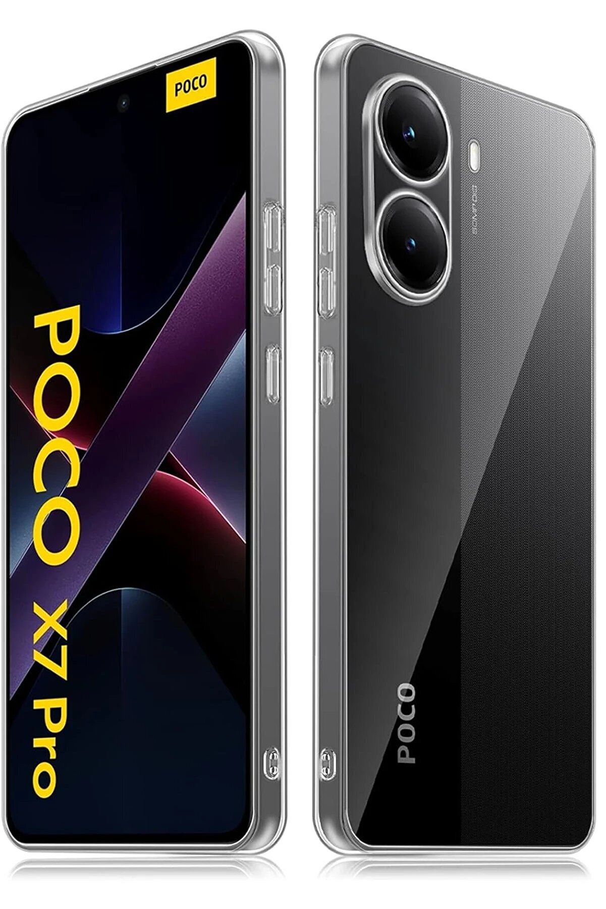 CepteToptan Xiaomi Poco X7 Pro Kılıf Lüx Şeffaf Silikon - DROPX5266-4258