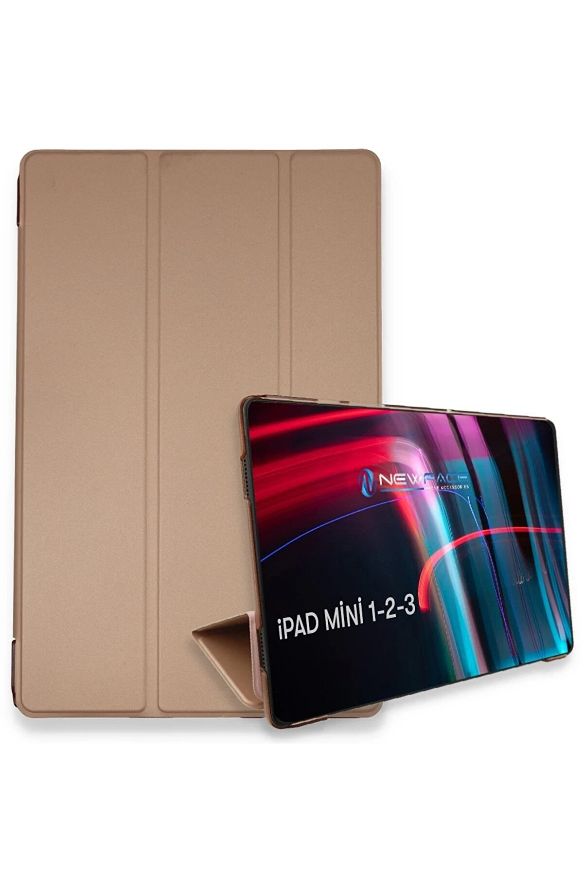 CepteToptan iPad Mini 3 Kılıf Tablet Smart Kılıf - Rose Gold - DROPX2025-9331