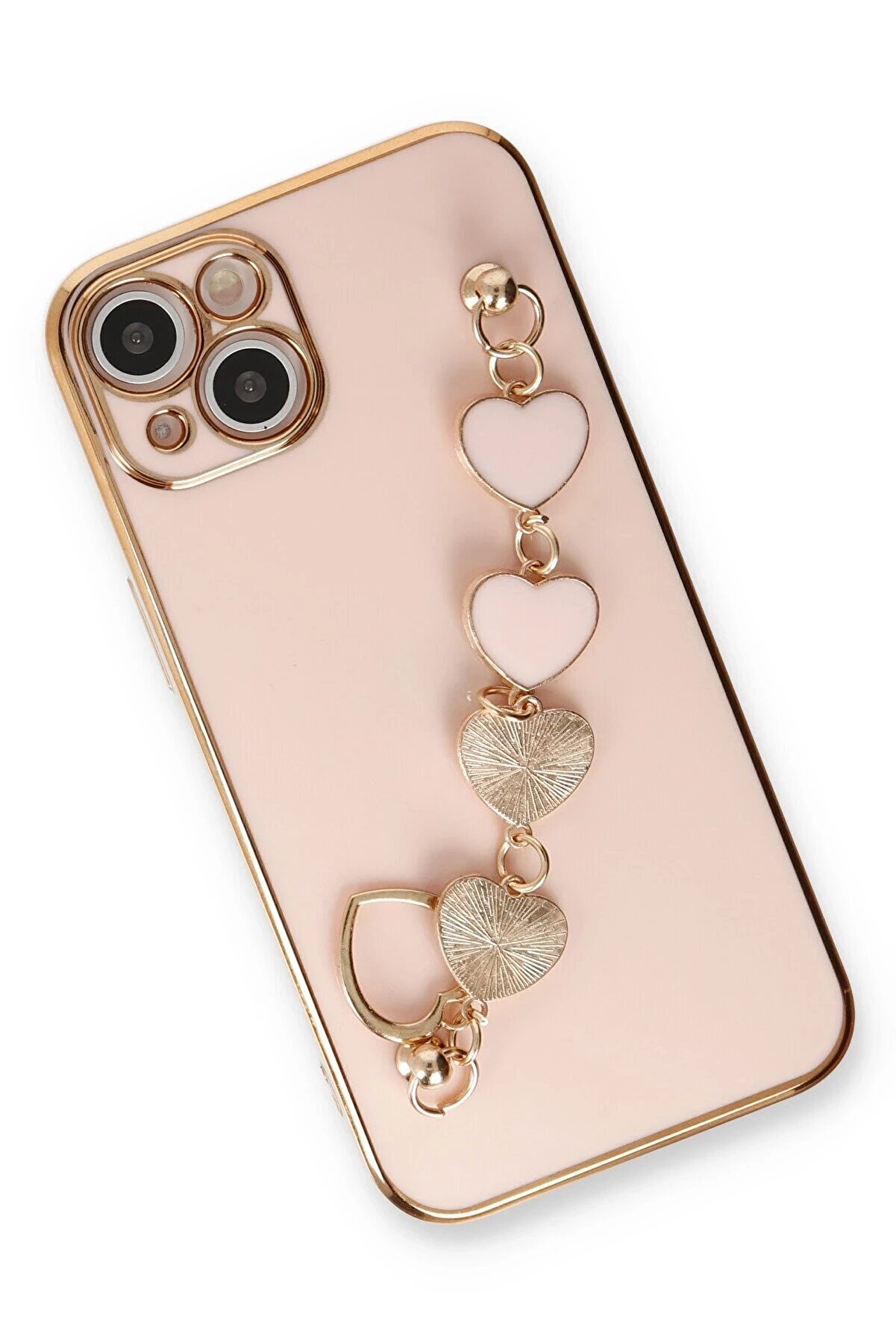 İphone 14 Kılıf Esi̇la Si̇li̇kon - Pudra - Dropx3255-5039