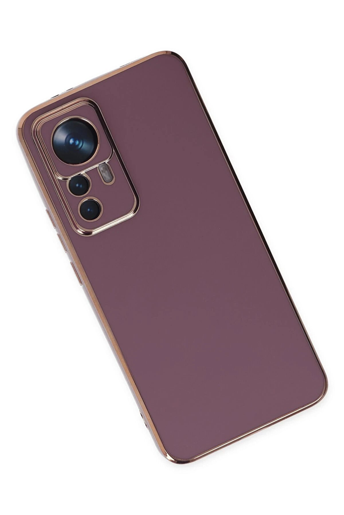 Xi̇aomi̇ Mi̇ 12T Pro Kılıf Volet Si̇li̇kon - Mor - Dropx5334-6365