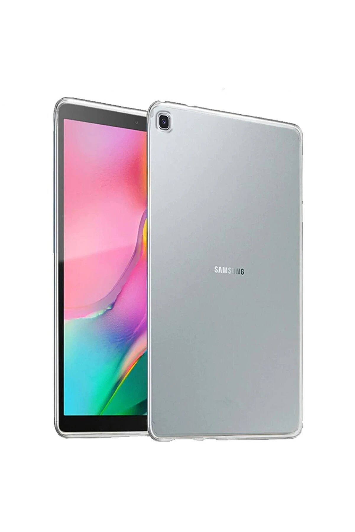 CepteToptan Samsung Galaxy Tab A7 10.4 Kılıf Tablet Şeffaf Silikon - DROPX4422-9077