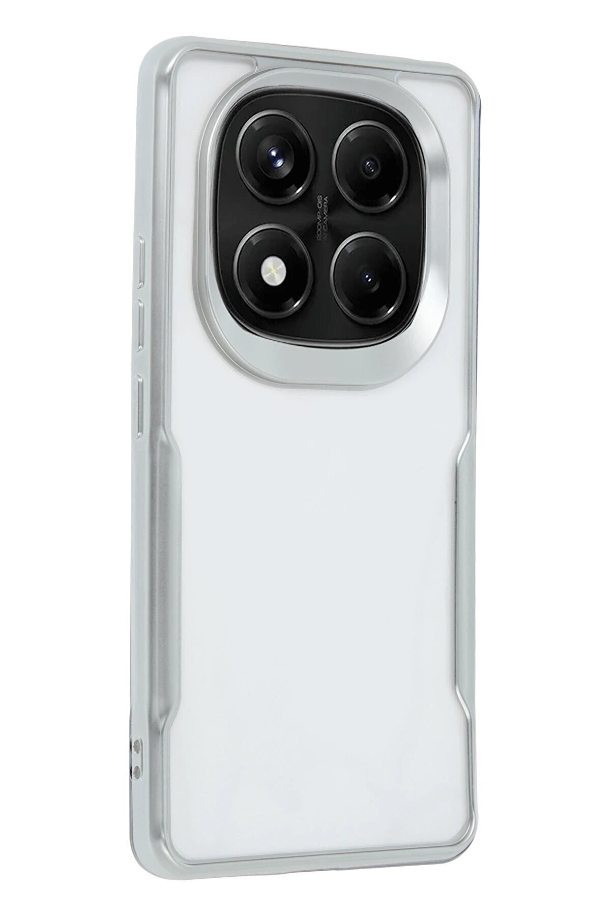 CepteToptan Xiaomi Redmi Note 14 Pro 5G Kılıf Boyi Silikon Kapak - Gümüş - DROPX9710-6764