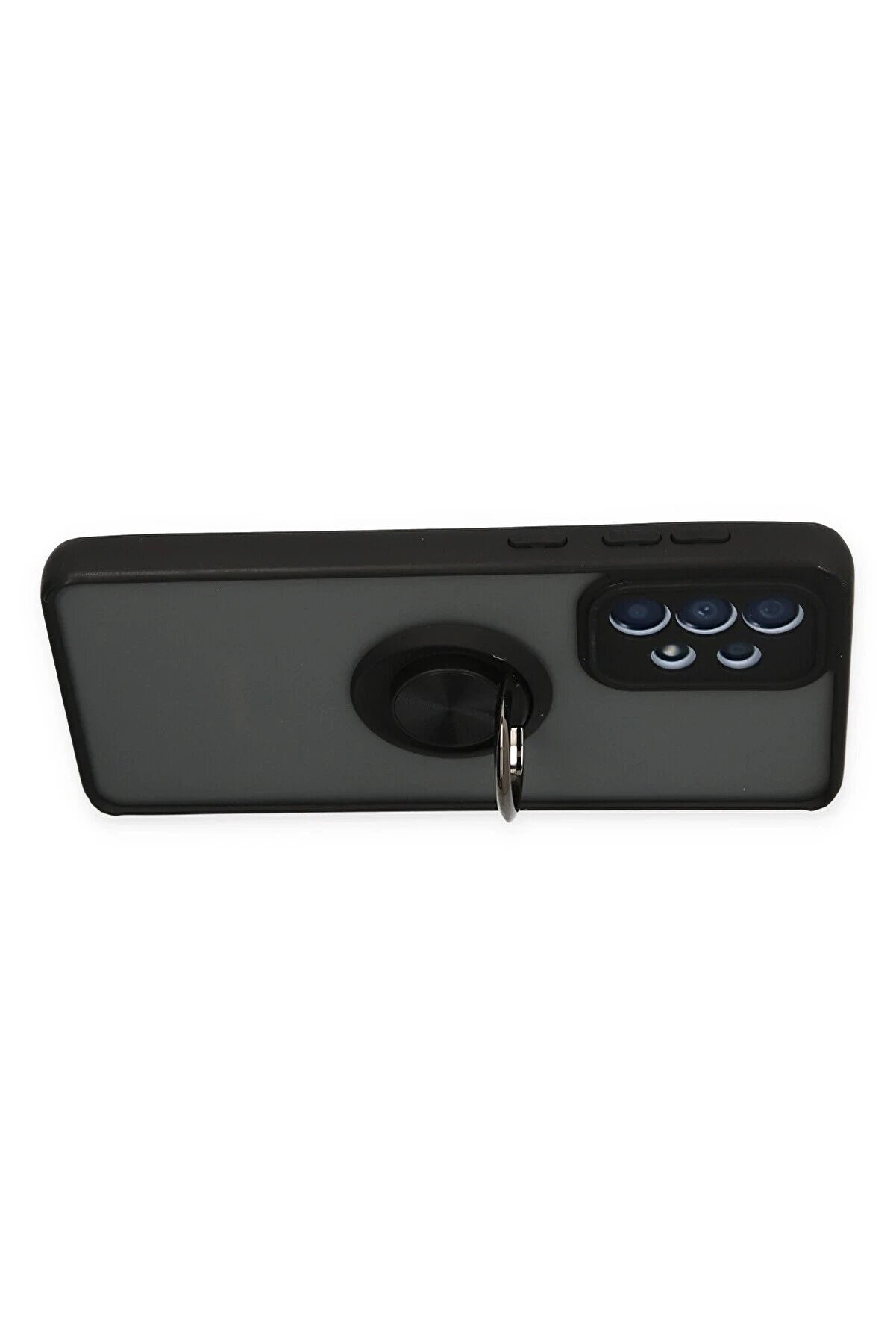 Samsung Galaxy A33 5G Kılıf Montreal Yüzüklü Si̇li̇kon Kapak - Si̇yah - Dropx1099-2900