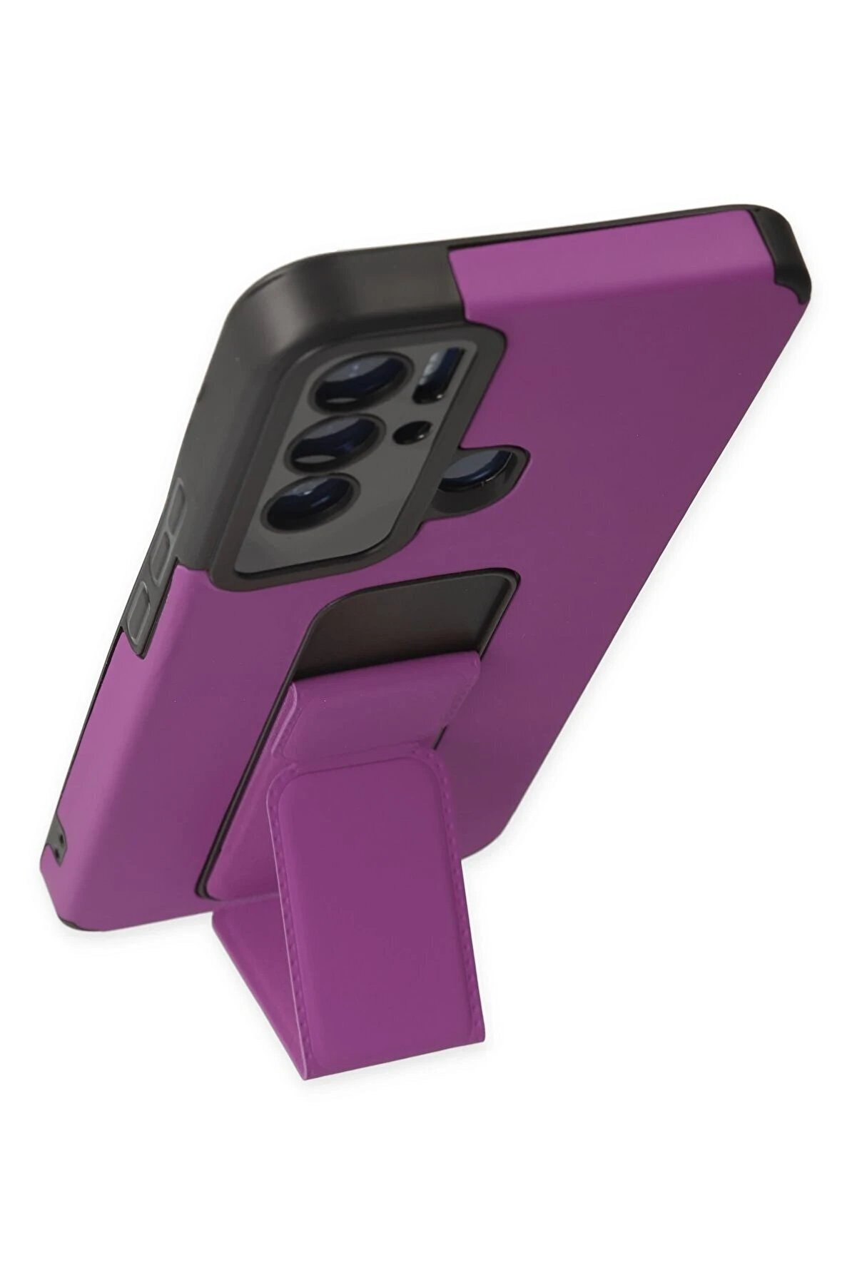 Tecno Pova Neo Kılıf Mega Standlı Si̇li̇kon - Mor - Dropx1588-5982