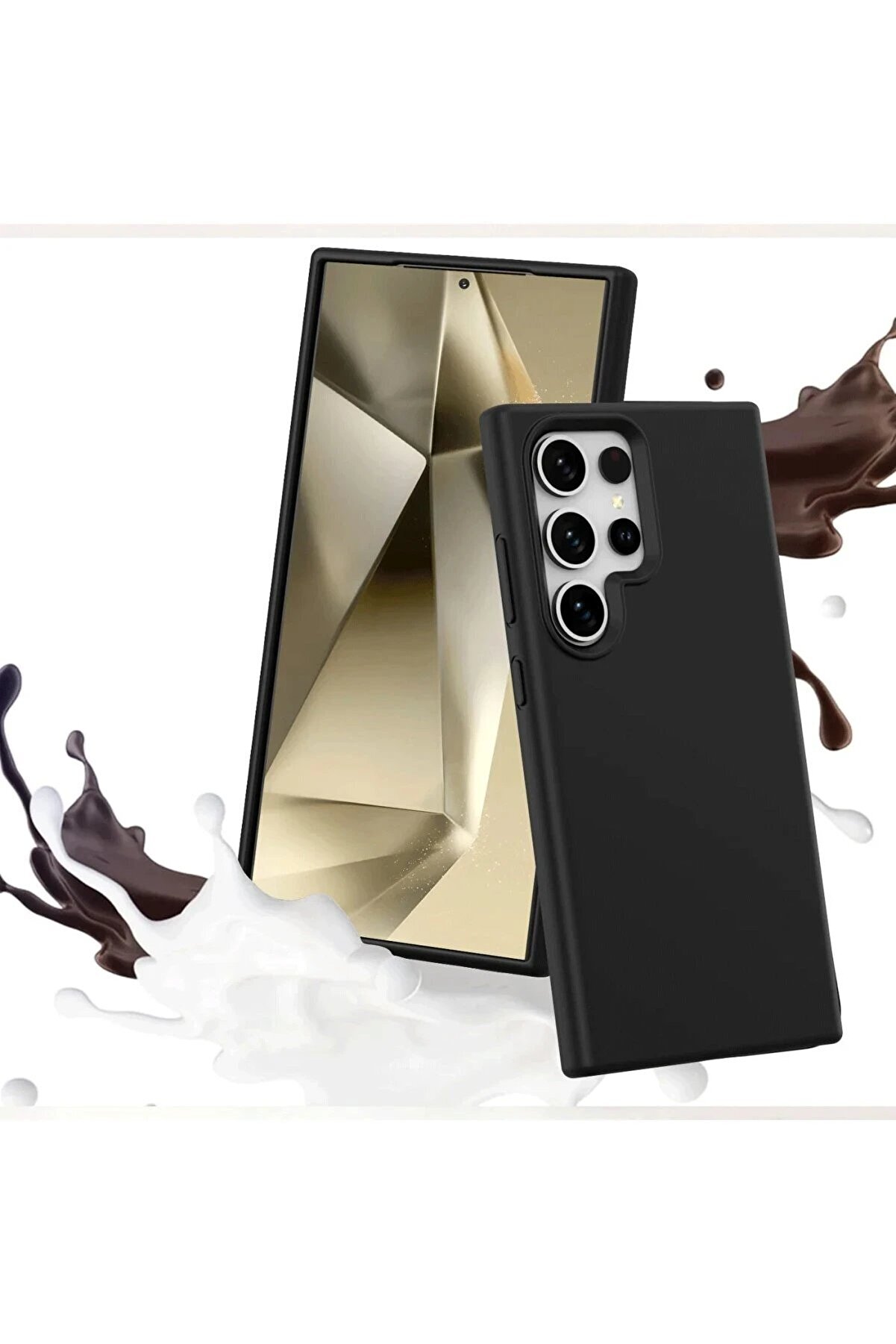 Samsung Galaxy S24 Ultra Kılıf Fi̇rst Si̇li̇kon - Laci̇vert - Dropx8183-2148