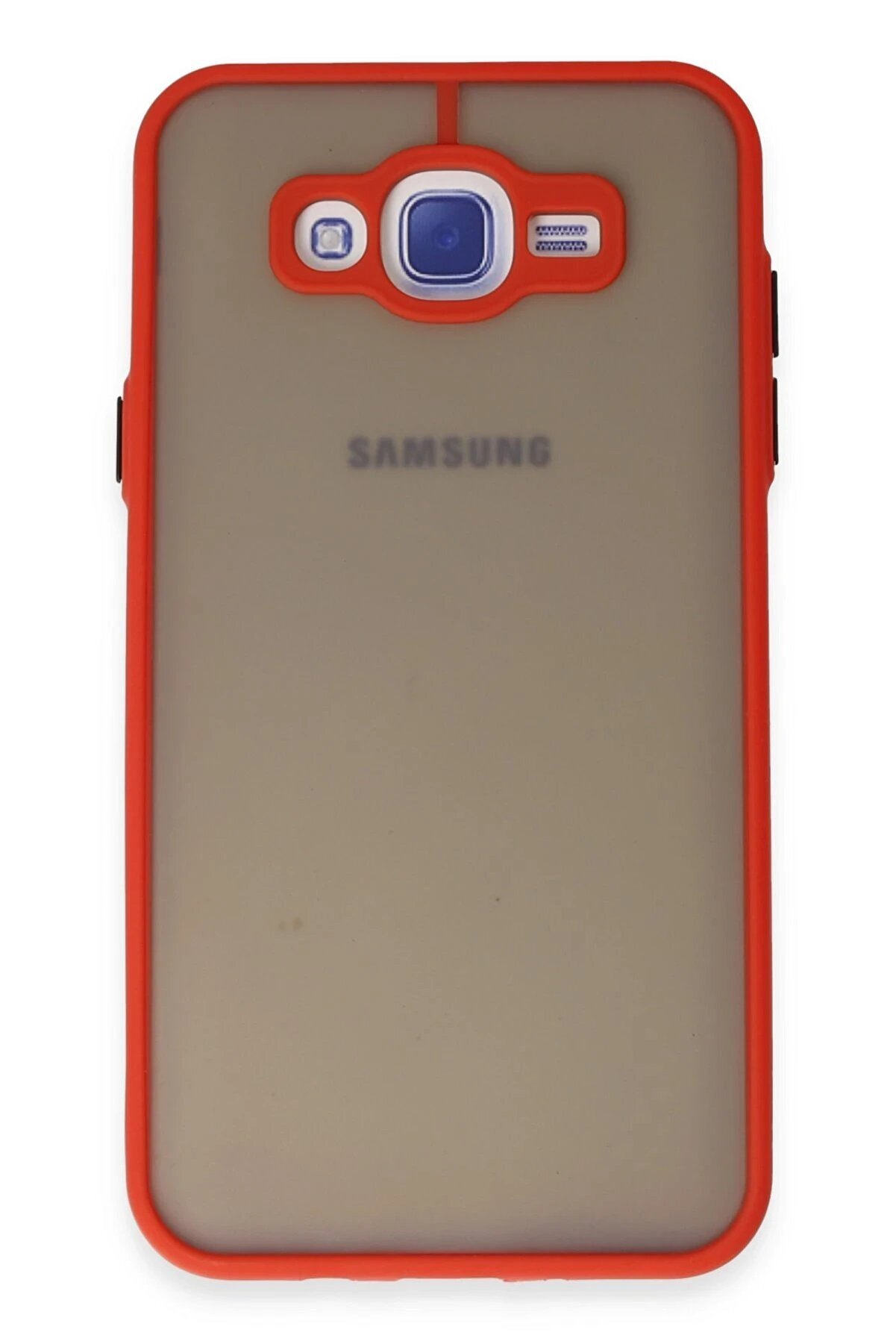 CepteToptan Samsung Galaxy J7 Kılıf Montreal Silikon Kapak - Kırmızı - DROPX3280-2218