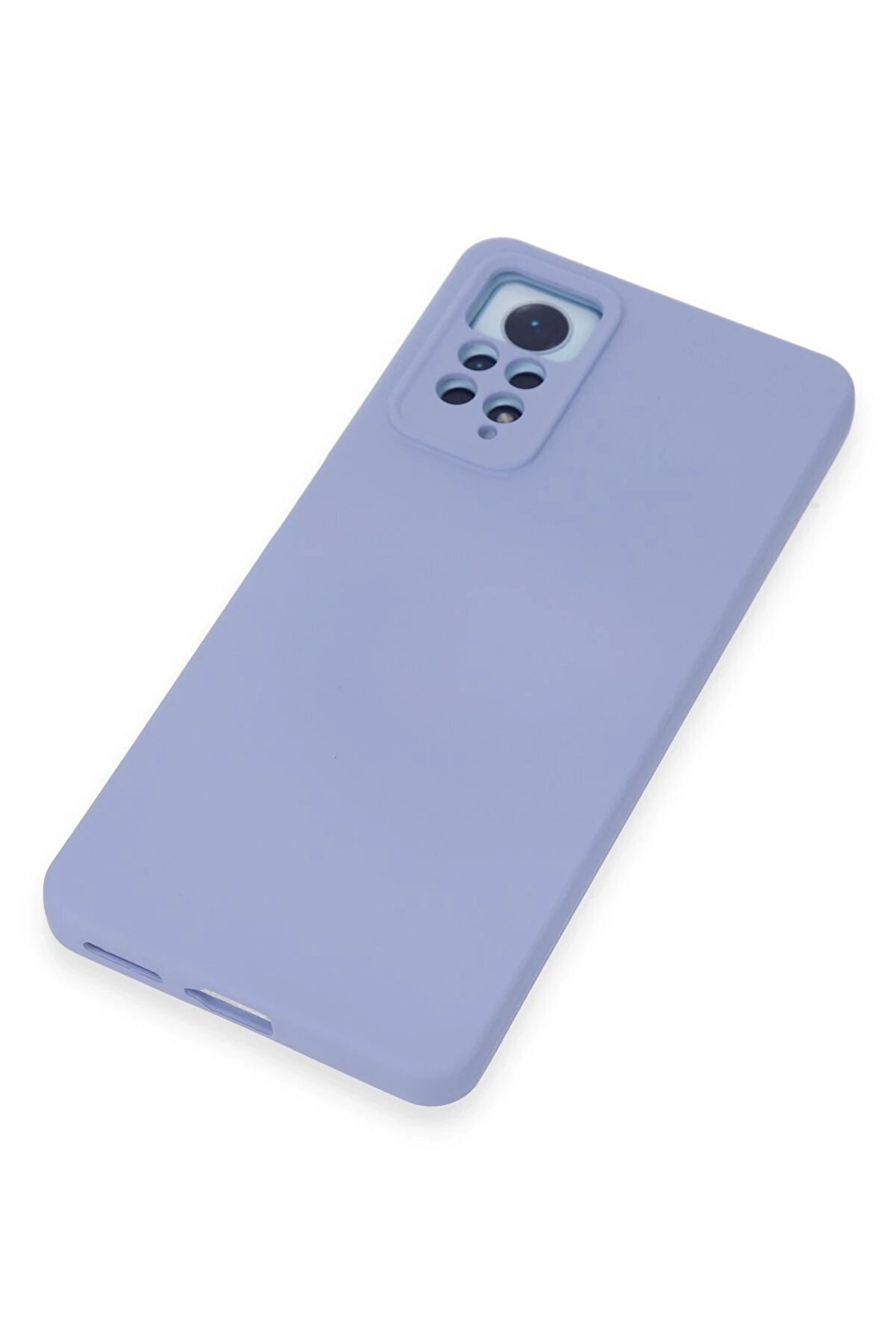 Xi̇aomi̇ Redmi̇ Note 12 Pro 4G Kılıf Nano İ&ccedil;i̇ Kadi̇fe Si̇li̇kon - Li̇la - Dropx4160-7581