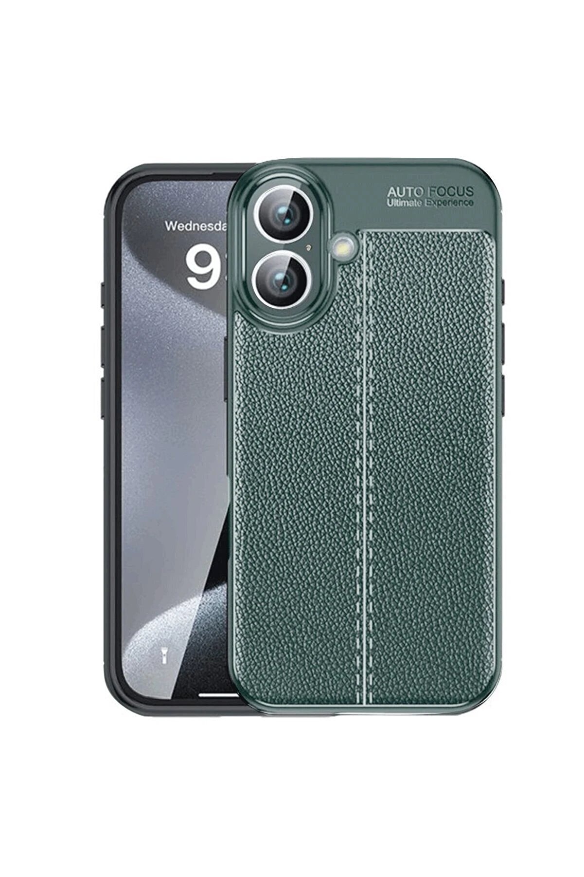 CepteToptan iPhone 16 Kılıf Auto Focus Kapak - Koyu Yeşil - DROPX3771-8197