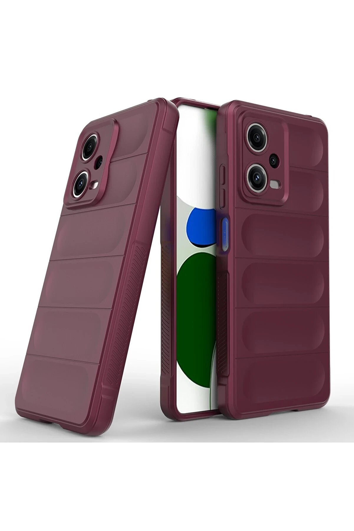 Xi̇aomi̇ Poco X5 5G Kılıf Opti̇mum Si̇li̇kon - Bordo - Dropx1012-5695