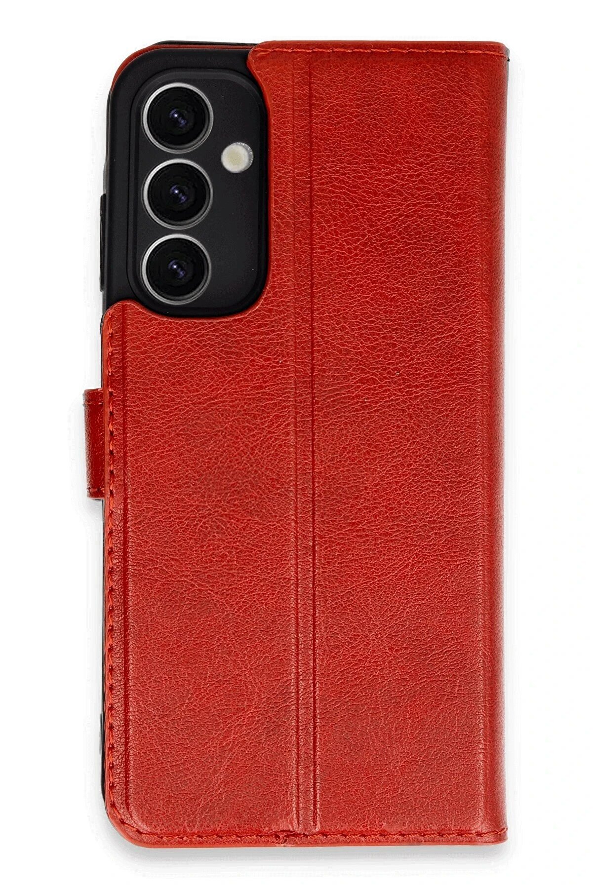 CepteToptan Samsung Galaxy A25 5G Kılıf Trend S Plus Kapaklı Kılıf - Kırmızı - DROPX8186-8794