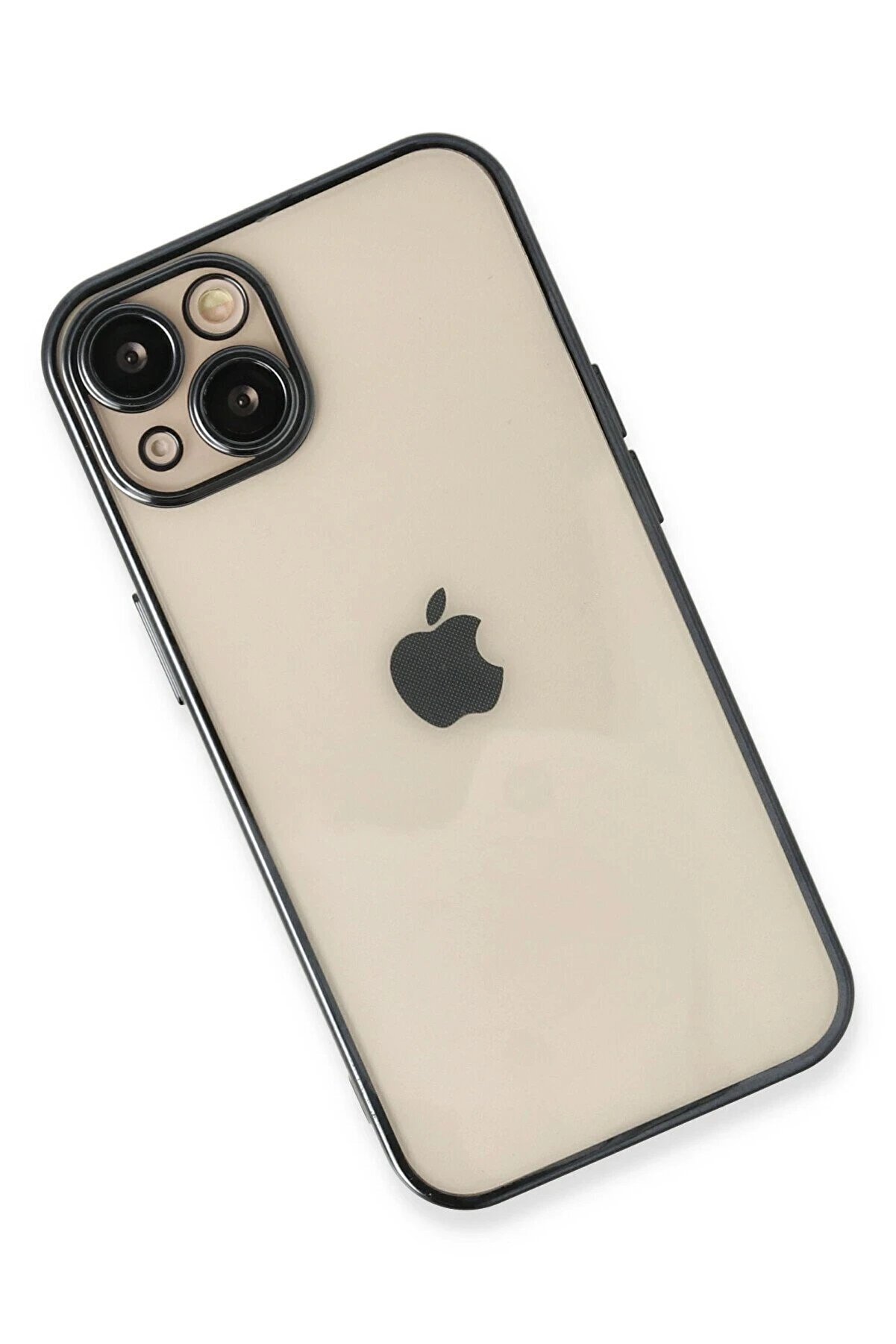 İphone 13 Kılıf Lensli̇ Si̇li̇kon - Si̇yah - Dropx3572-9824