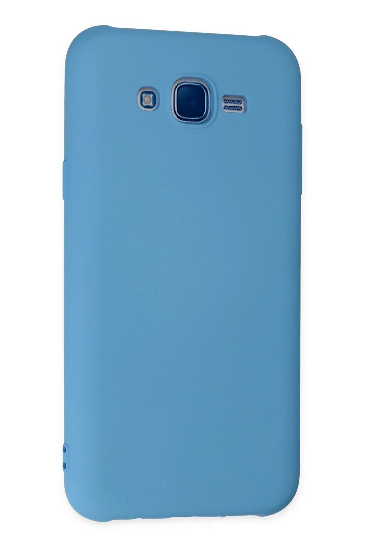 Samsung Galaxy J7 Kılıf Nano İ&ccedil;i̇ Kadi̇fe Si̇li̇kon - Mavi̇ - Dropx8708-8873