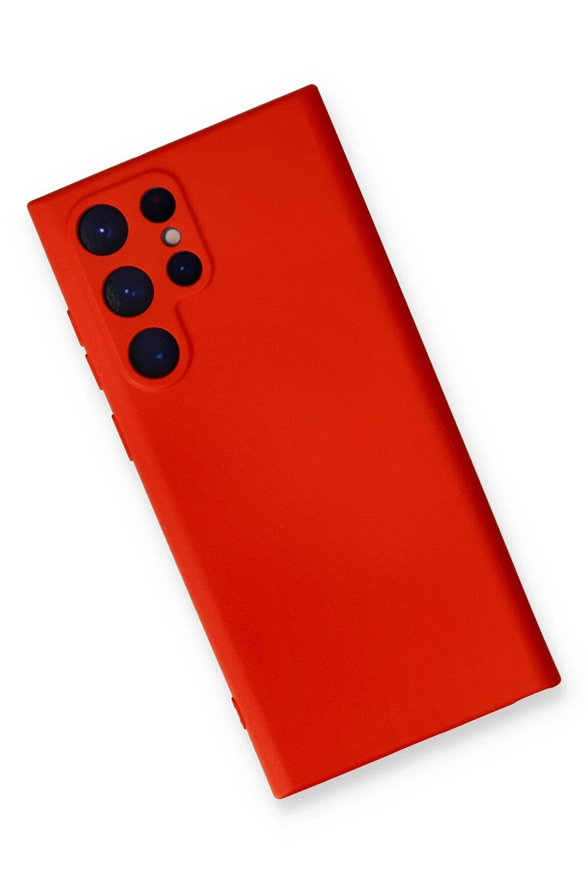 Samsung Galaxy S24 Ultra Kılıf Nano İ&ccedil;i̇ Kadi̇fe Si̇li̇kon - Kırmızı - Dropx7859-5540
