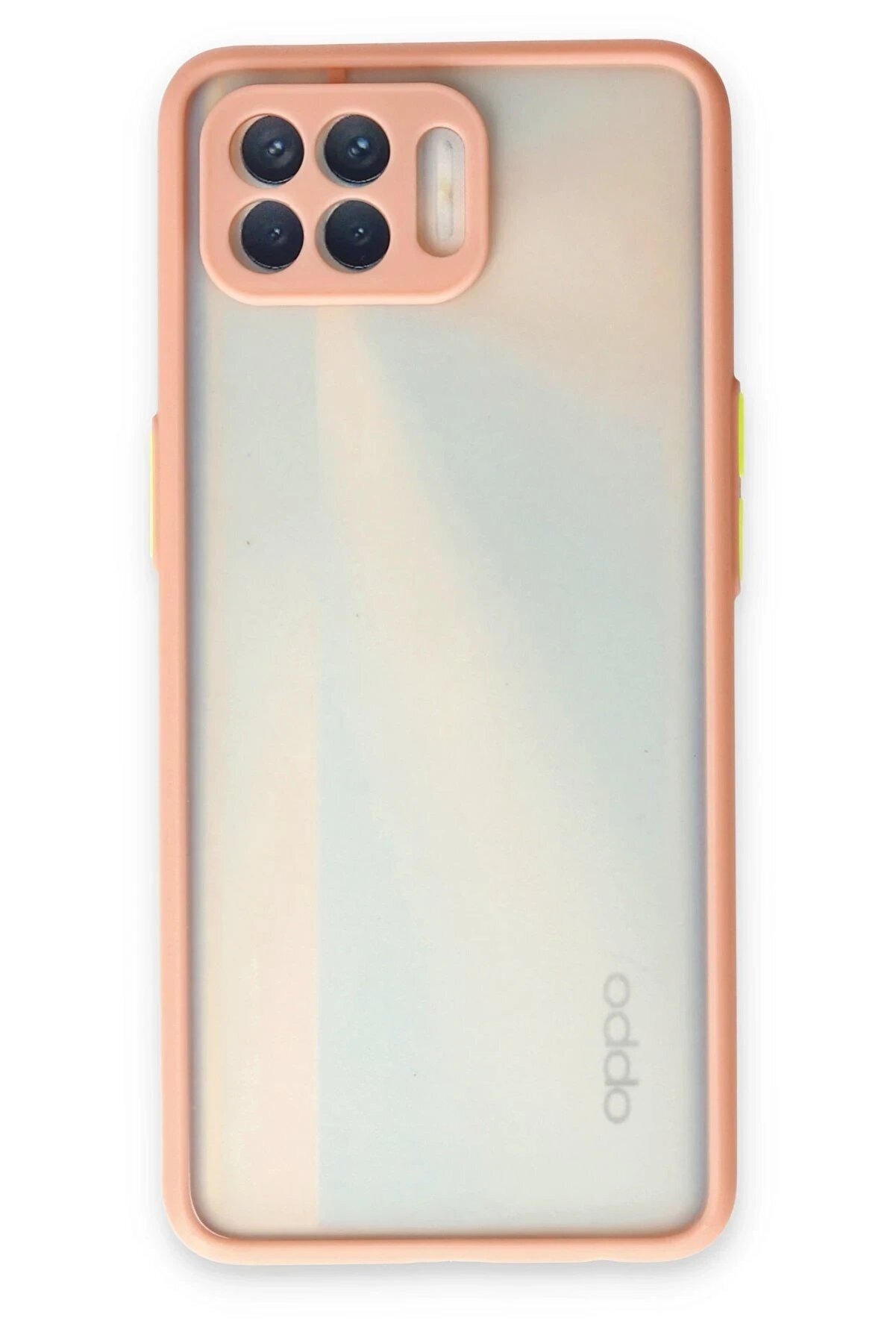 CepteToptan Oppo Reno 4 Lite Kılıf Montreal Silikon Kapak - Pembe - DROPX6383-6644