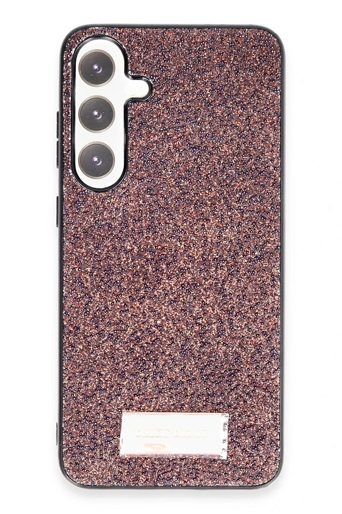 CepteToptan Samsung Galaxy A25 5G Bright Simli Kapak - Derin Mor - DROPX8541-6231