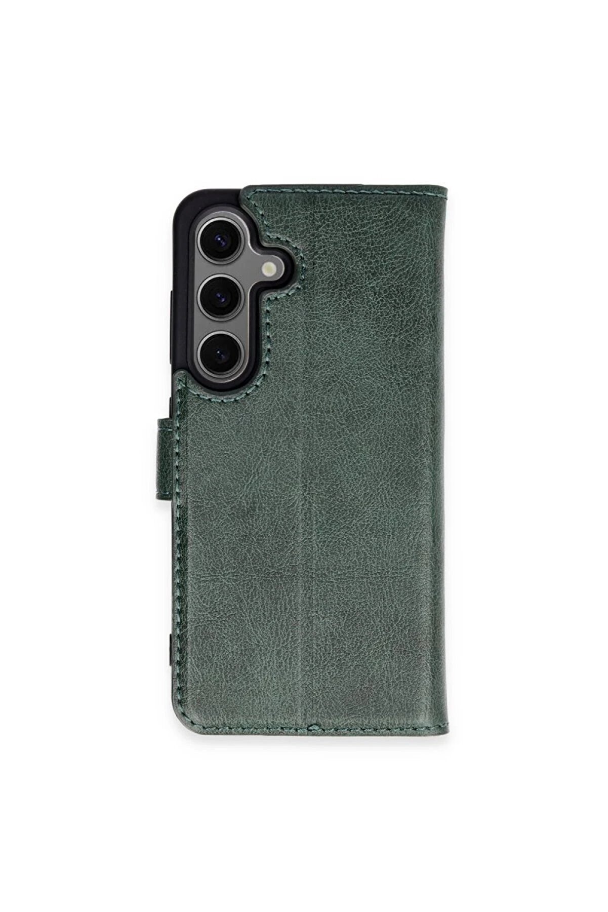 CepteToptan Samsung Galaxy S24 Plus Kılıf Trend S Plus Kapaklı Kılıf - Yeşil - DROPX2740-7353