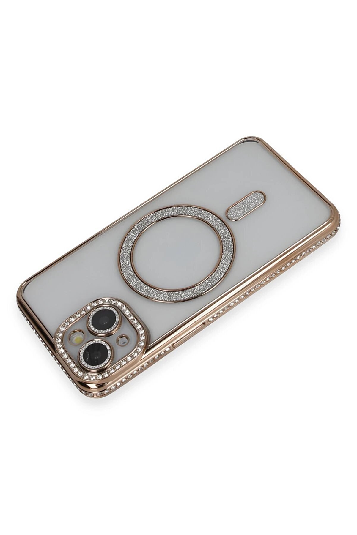 İphone 14 Kılıf Joke Si̇mli̇ Magneti̇csafe Kılıf - Gold - Dropx5431-5833