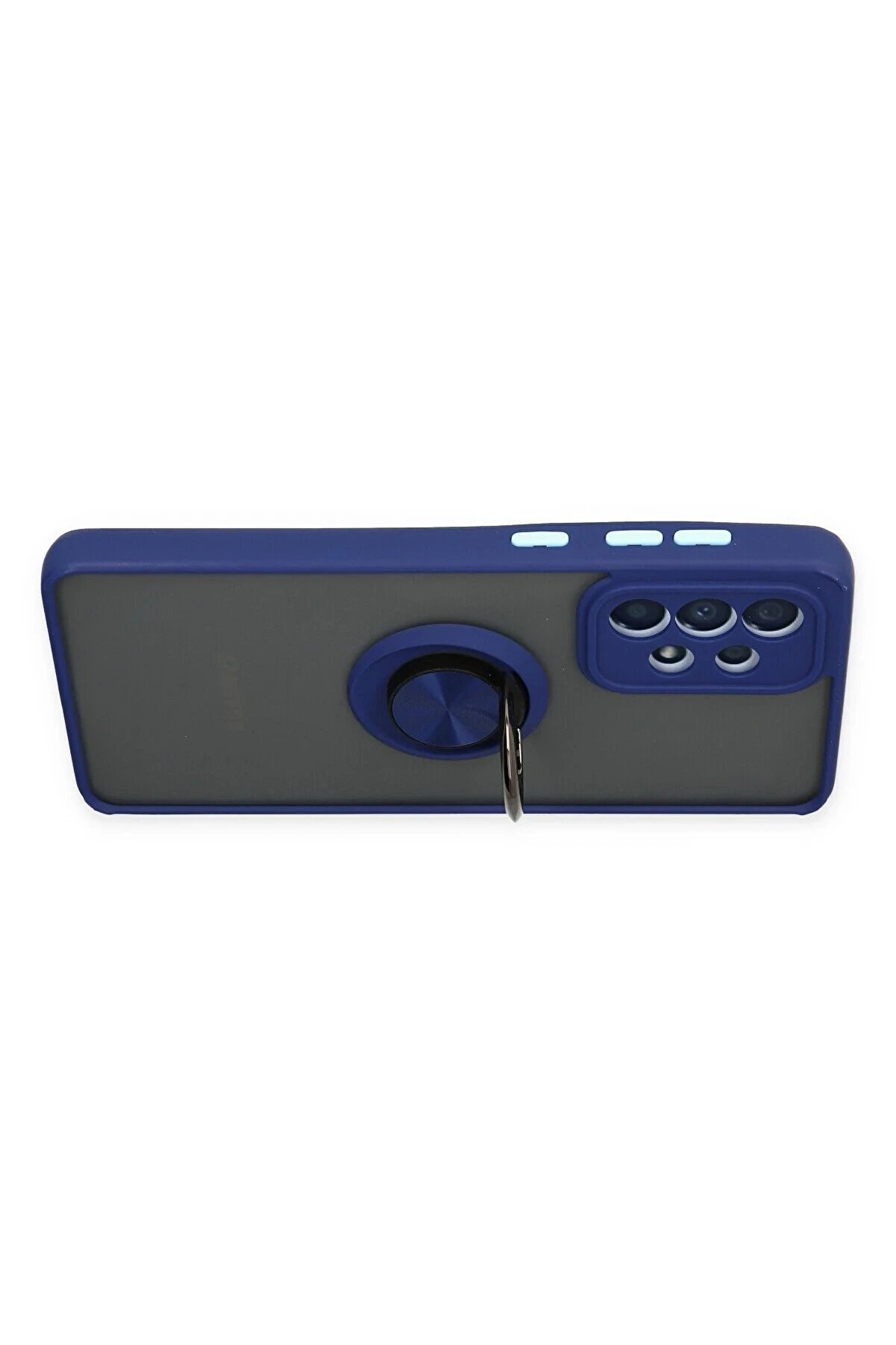 Samsung Galaxy A33 5G Kılıf Montreal Yüzüklü Si̇li̇kon Kapak - Laci̇vert - Dropx5161-3660