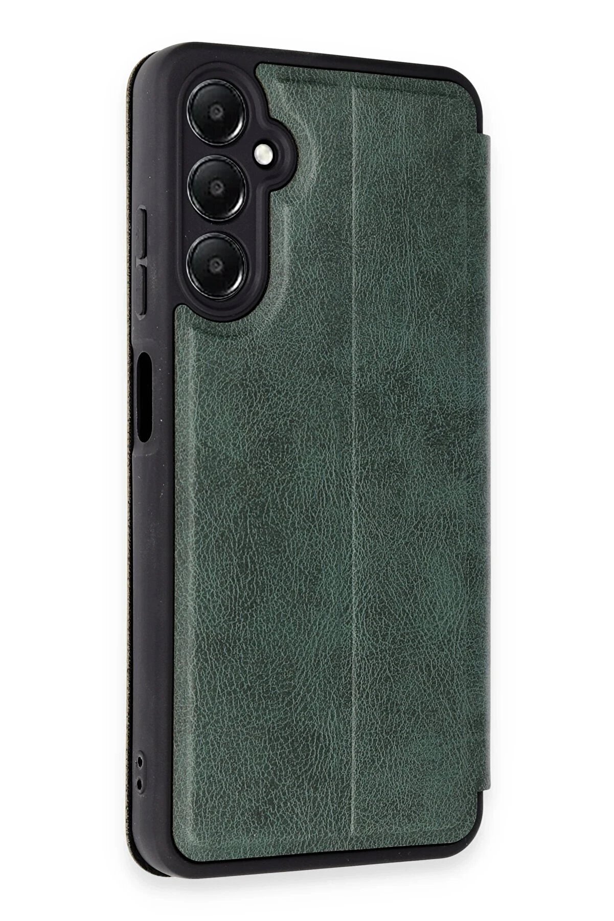 Samsung Galaxy A25 5G Kılıf Fli̇p Cover - Koyu Yeşi̇l - Teknocep8520-5646