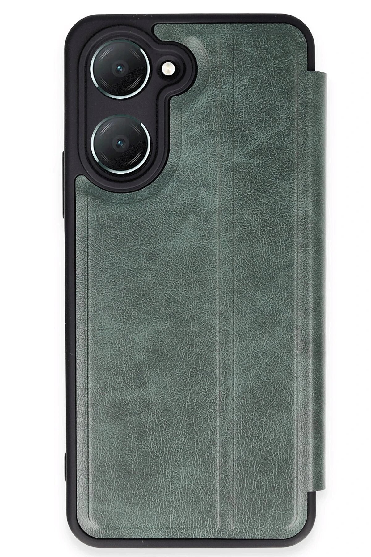 DropCep Vivo Y18 Kılıf Flip Cover - Koyu Yeşil - Ogz6262-9871