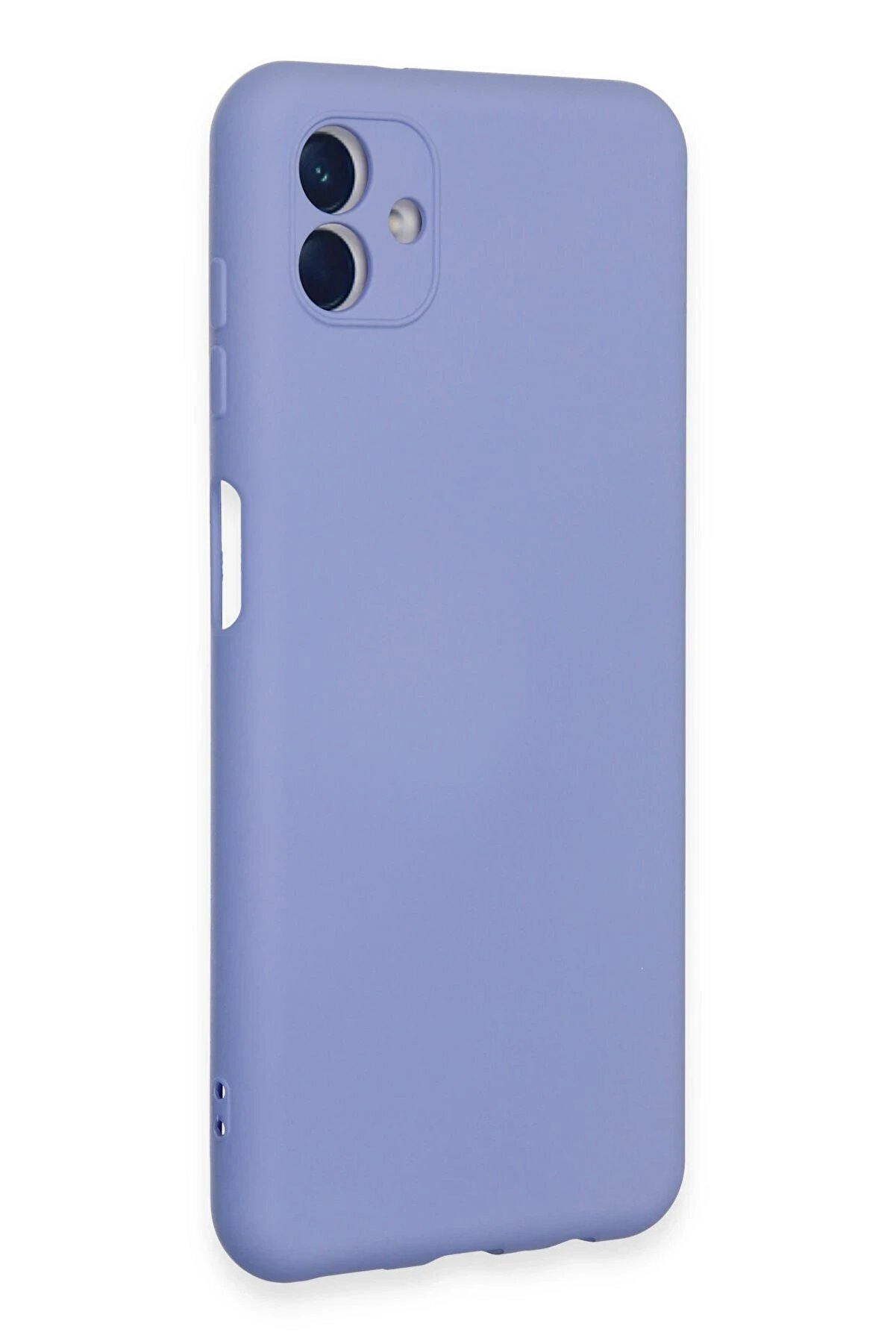 Samsung Galaxy A04E Kılıf Nano İ&ccedil;i̇ Kadi̇fe Si̇li̇kon - Li̇la - Dropx3175-5436